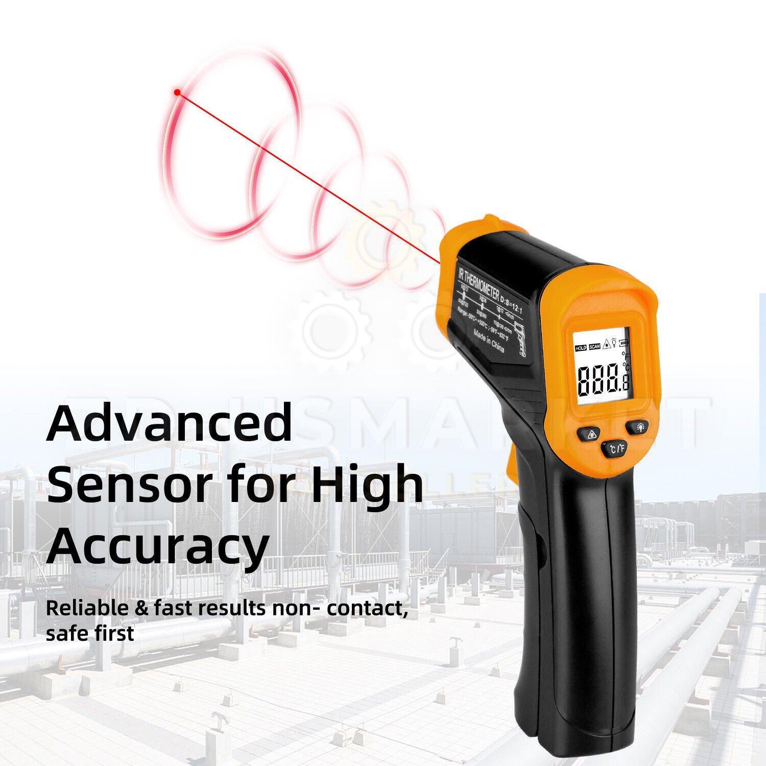 LCD Digital Non-contact Laser IR Infrared Thermometer Temp Meter Temperature Gun