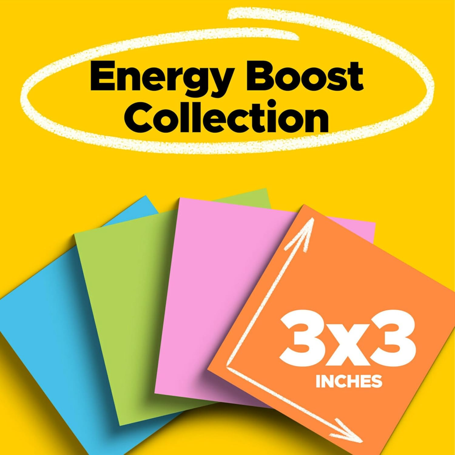 Post-It Super Sticky Notes, 24 Sticky Note Pads, 3 X 3 In., School Supplies