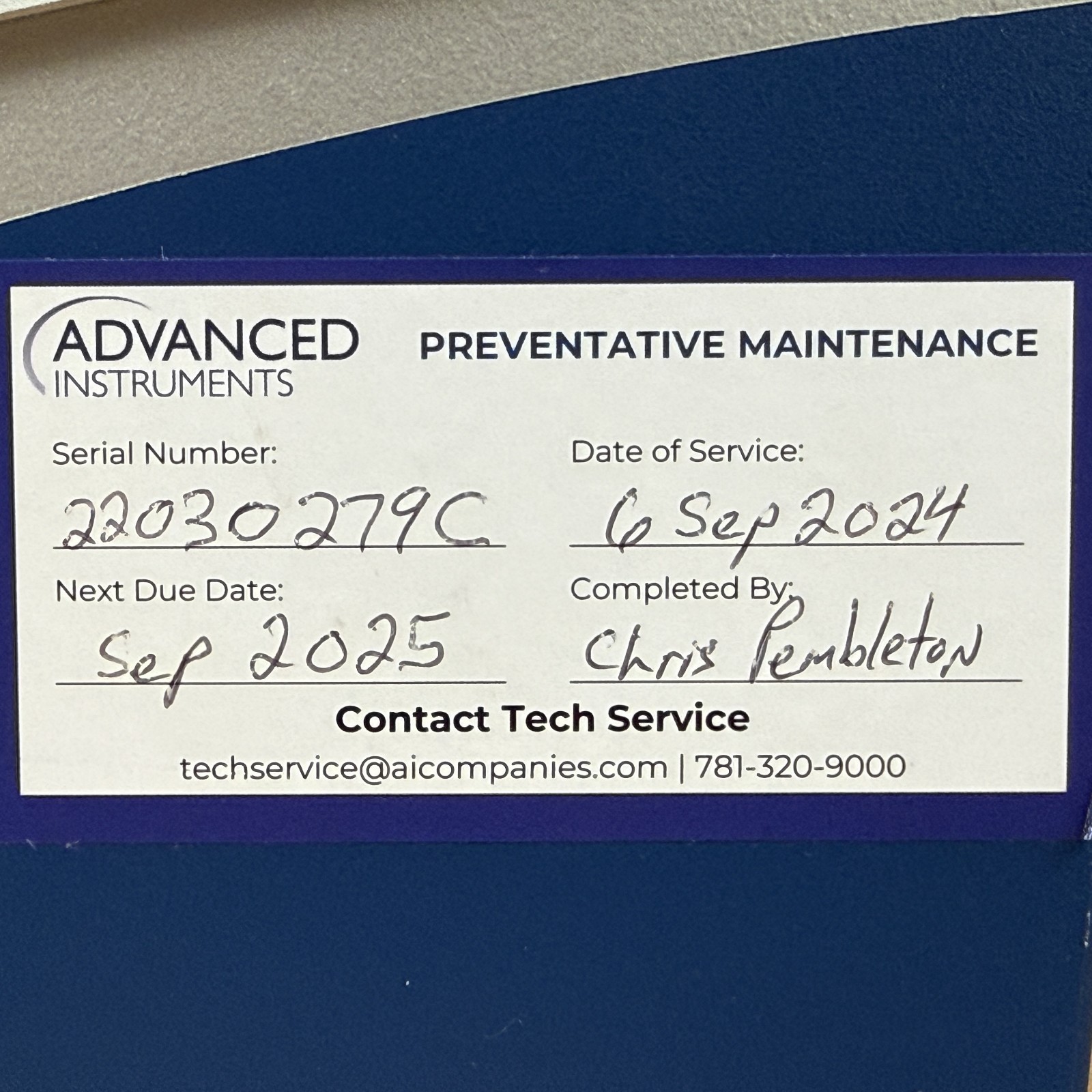 2022 Advanced Instruments OsmoTECH XT Single-Sample Micro-Osmometer- 60 Day Guar