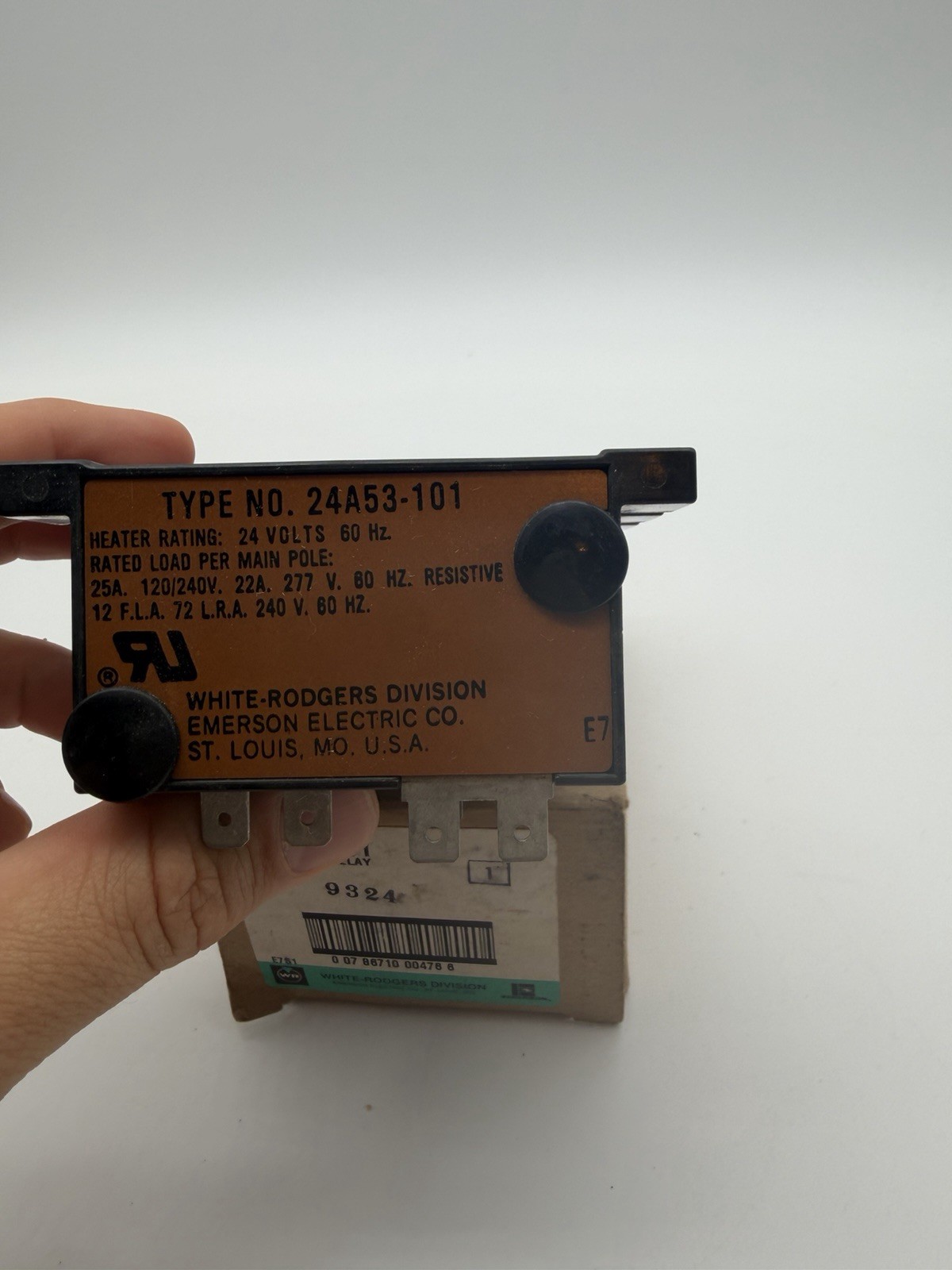 White-Rodgers 24A53-101 Time Delay Relay 24V AC 0.16A Metal Industrial