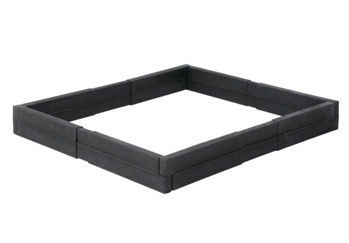 0774-003 REV A Safe Strap Adjustable 12″ H Black Plastic Pallet Guard Set 4 Pcs