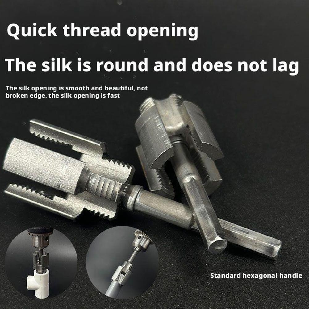 Integrated Internal & External Pipe Threading-Tool PVC Pipe Threader Cutting Kit