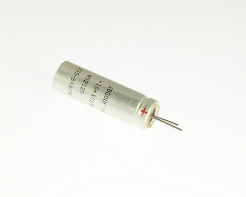 LOT OF 25 ER102P16V13X4085-FL MALLORY capacitor 1,000uF 16V aluminum electrolyti