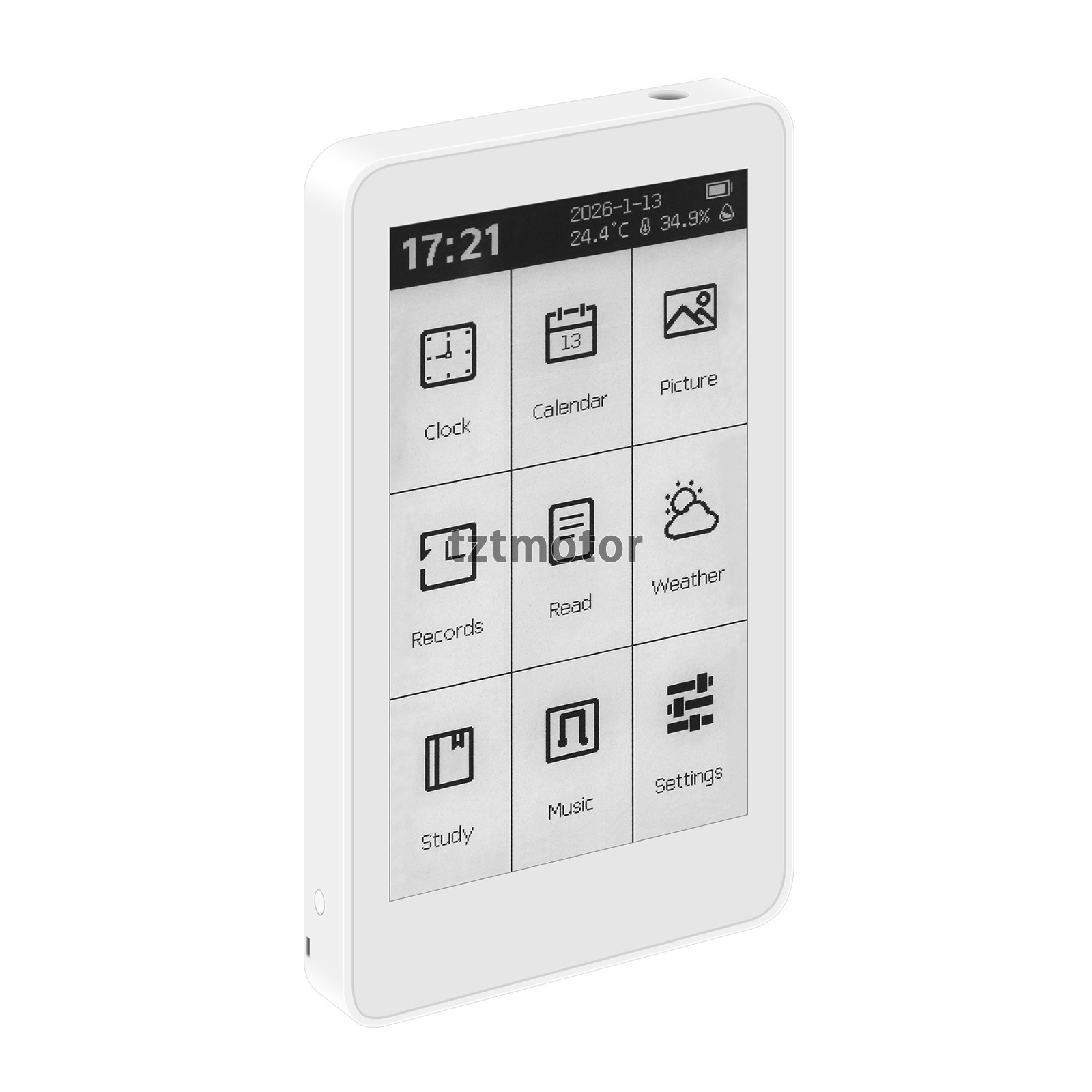 M3 Portable E-Book Reader 3.7 inch Touch Screen E-Paper Clock E-Ink Display