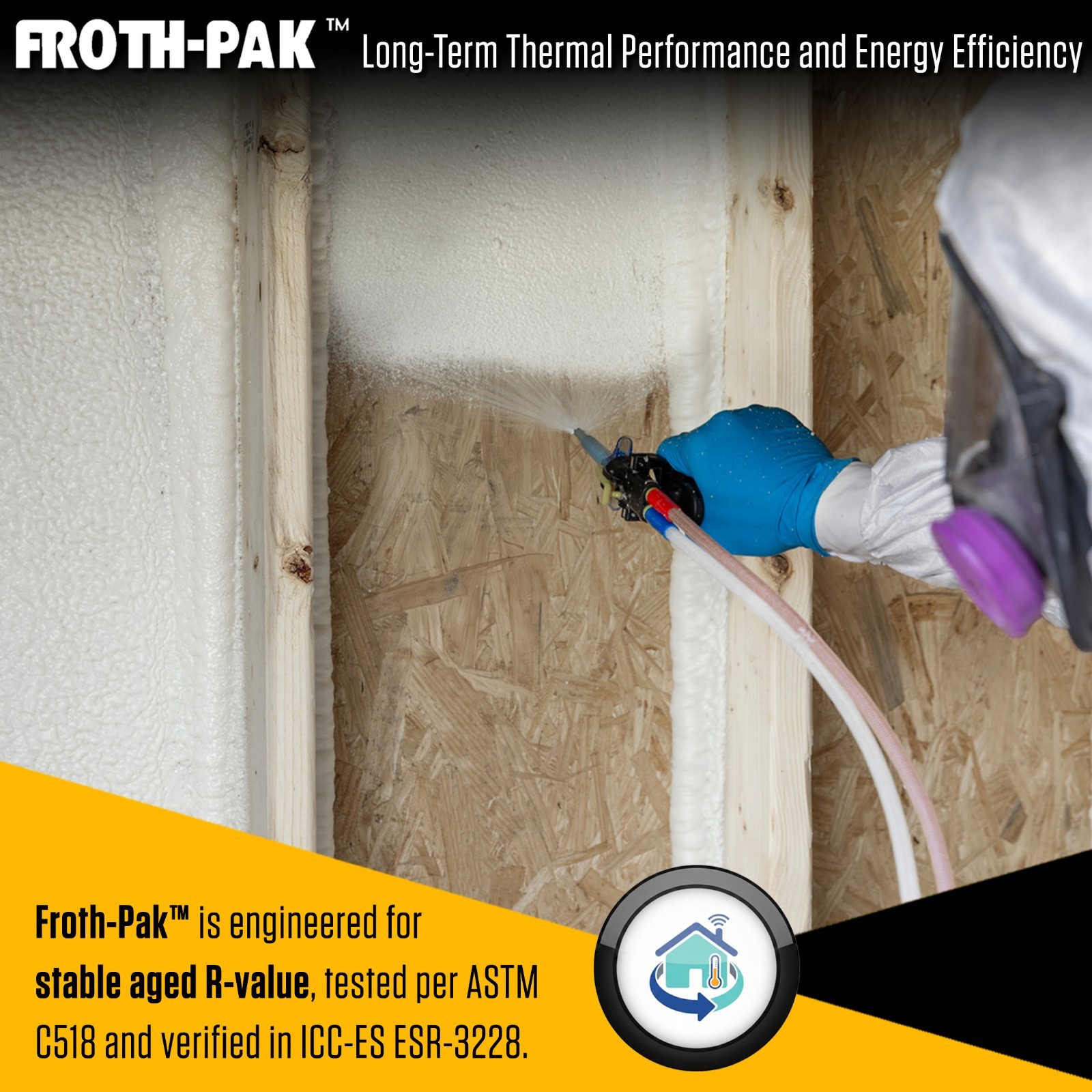 Froth-Pak 630 Spray Foam Insulation Kit, Class A Fire-Rated