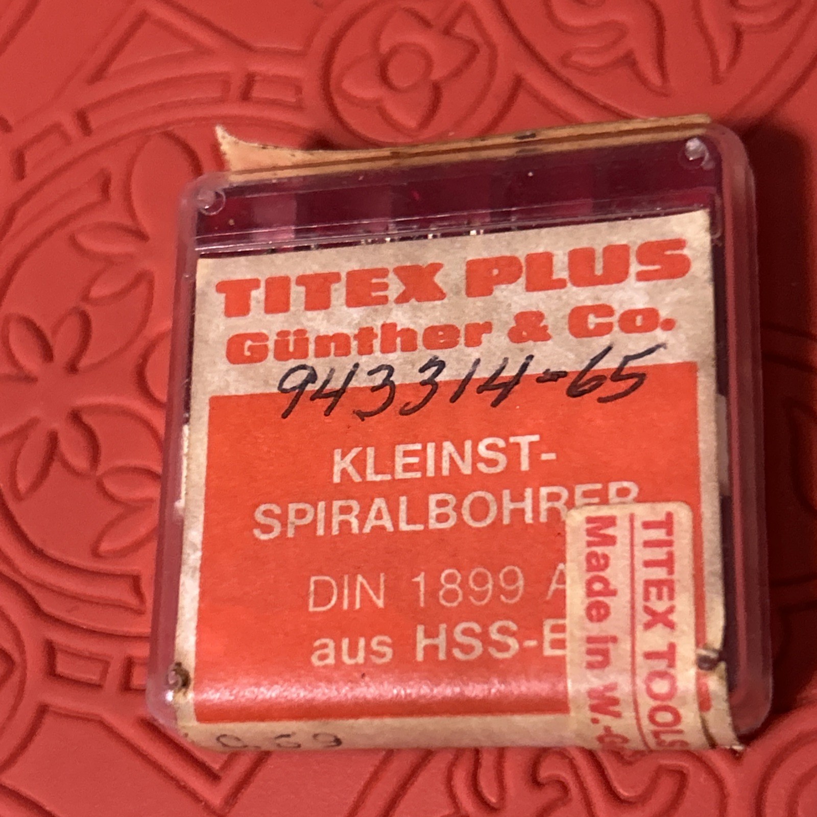 Titex Cobalt Micro Drill Set Of 8 A3143 MM0,69 943314-65 HSS-E .69mm (G21)