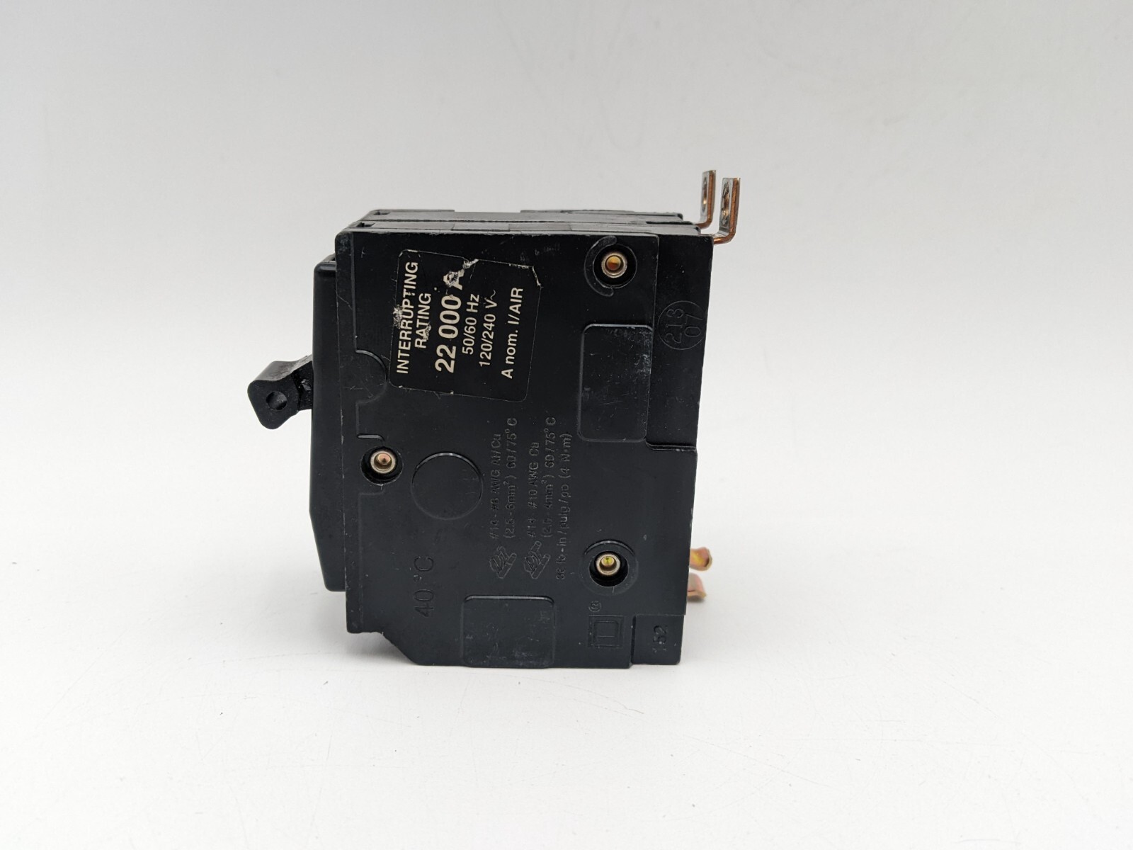 Square D QOB230VH Bolt-On Circuit Breaker 30A 240V 22kA 2P 1PH QOB Used 30 AMP