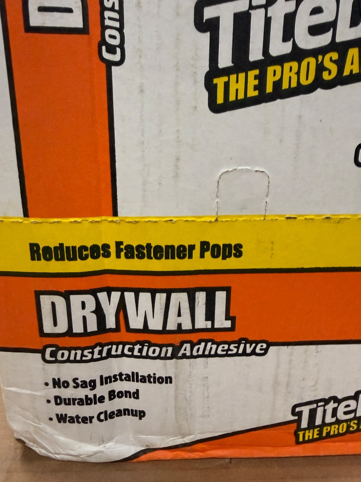 Titebond Drywall Construction Adhesive Water Based Heavy Duty, Case of 12, 28 oz
