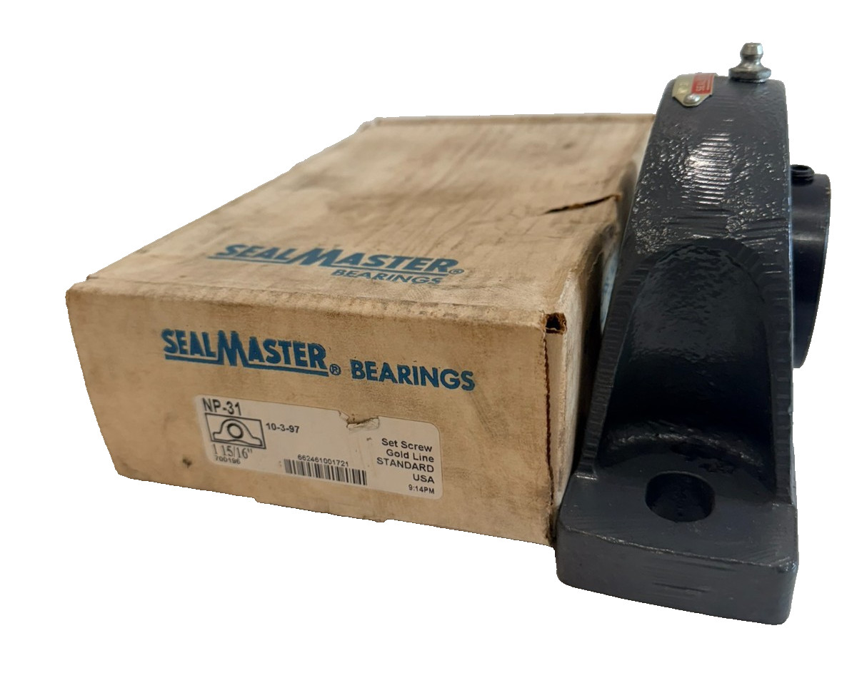 NEW SEALMASTER NP-31 PILLOW BLOCK BEARING 1-15/16″ 700196
