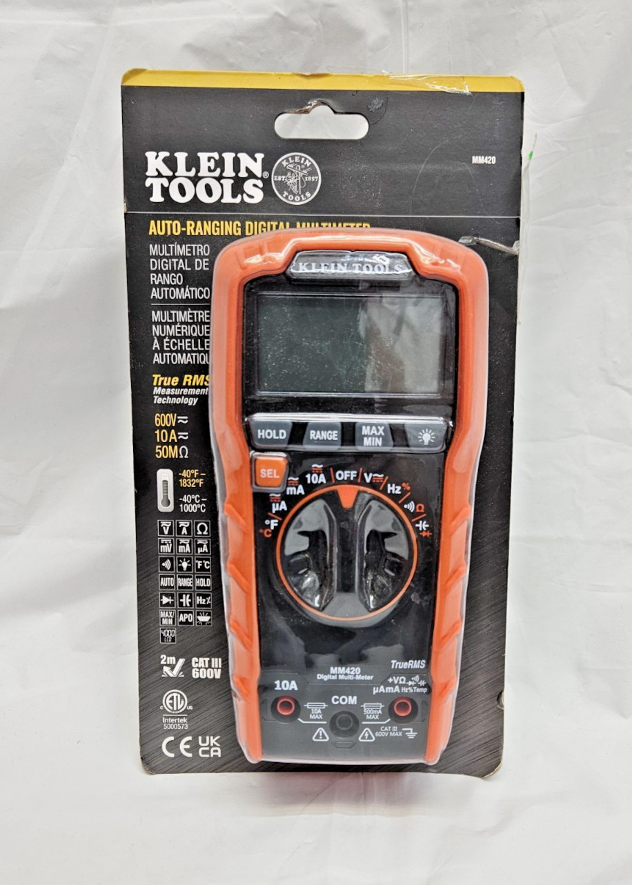 Klein Tools MM420 Digital Multimeter, Auto-Ranging TRMS Multimeter – New , P2