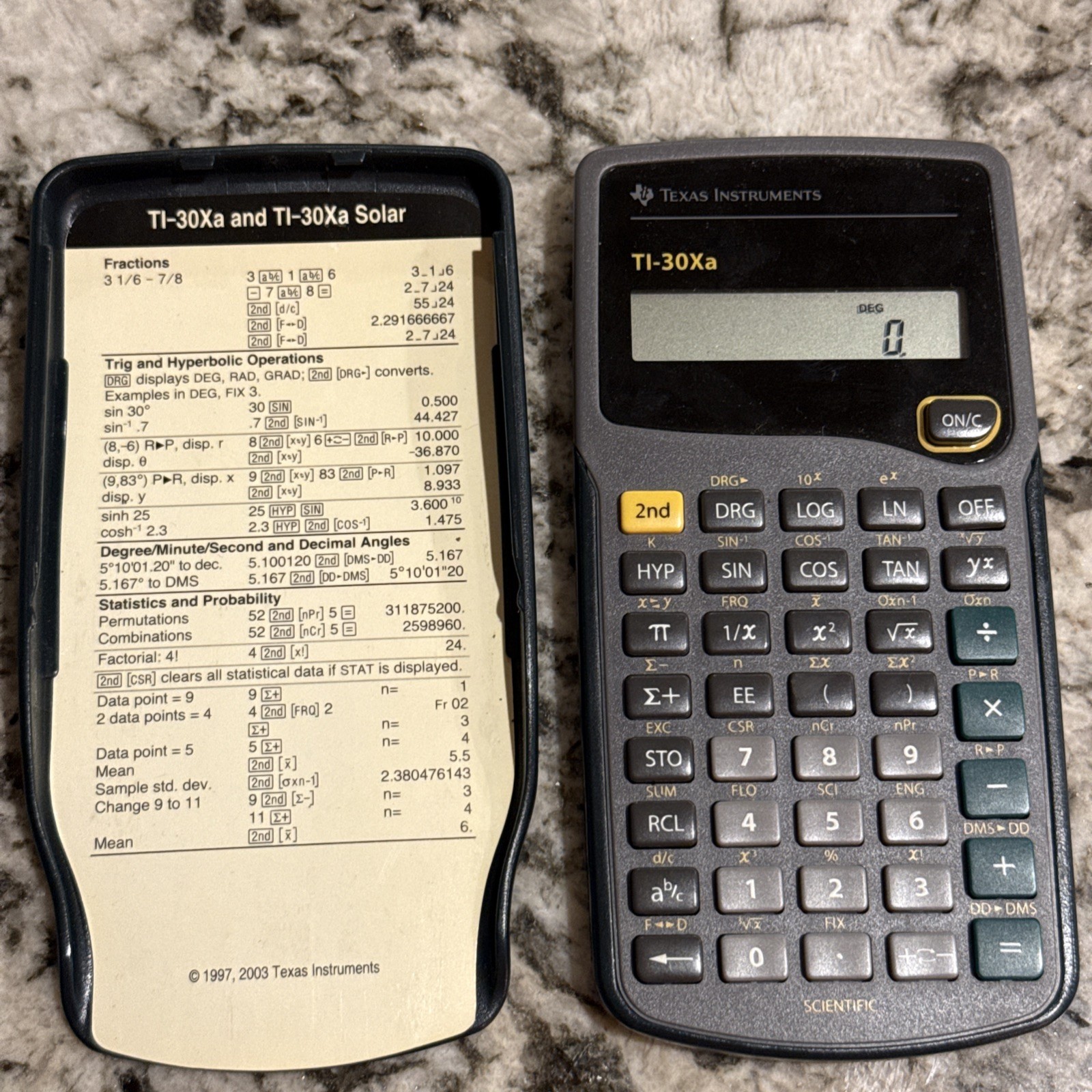 Texas Instruments TI-30X-A Scientific Calculator TESTED