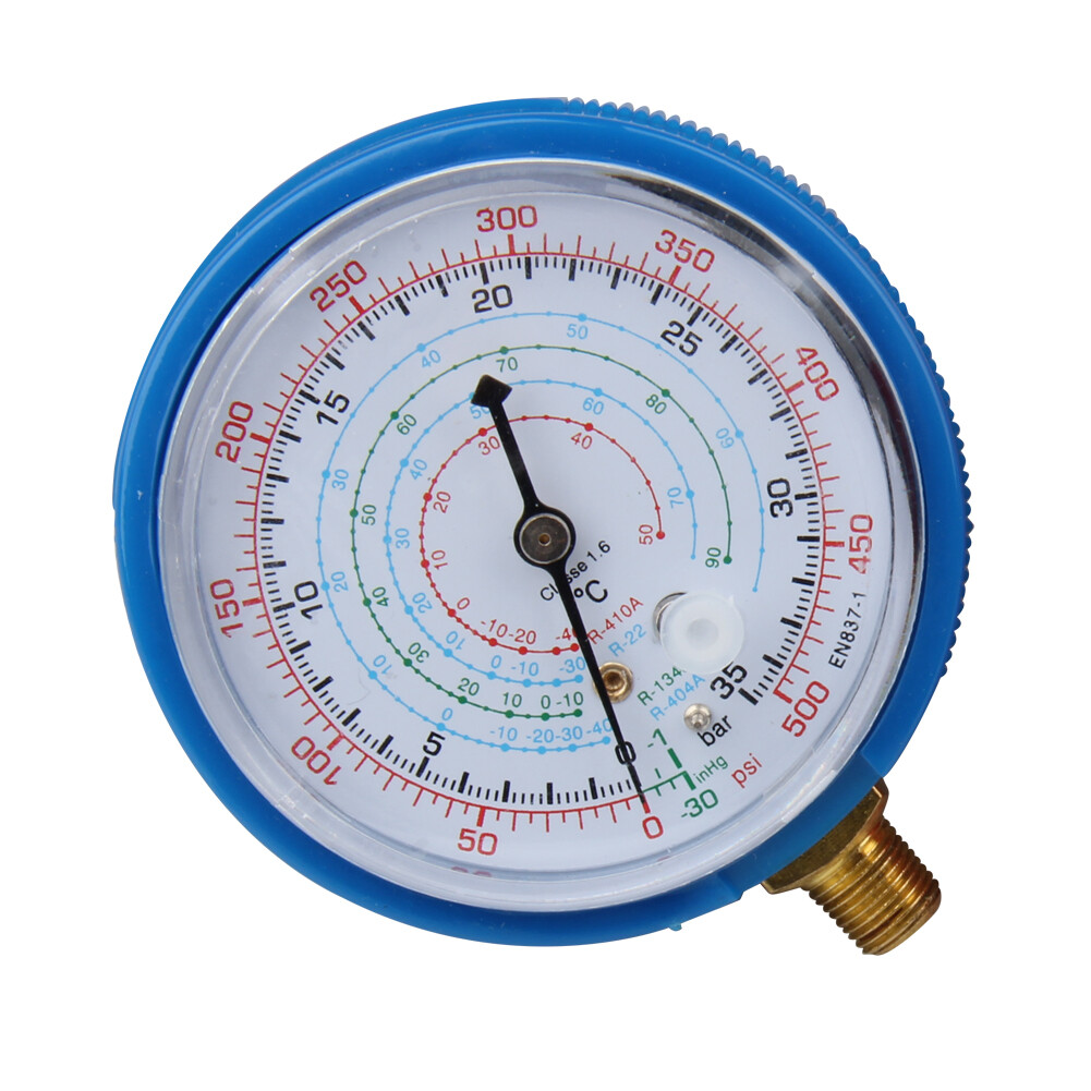 2 PCS REPLACEMENT MANIFOLD PRESSURE GAUGES SET HIGH & LOW SIDE AIR CONDITIONER