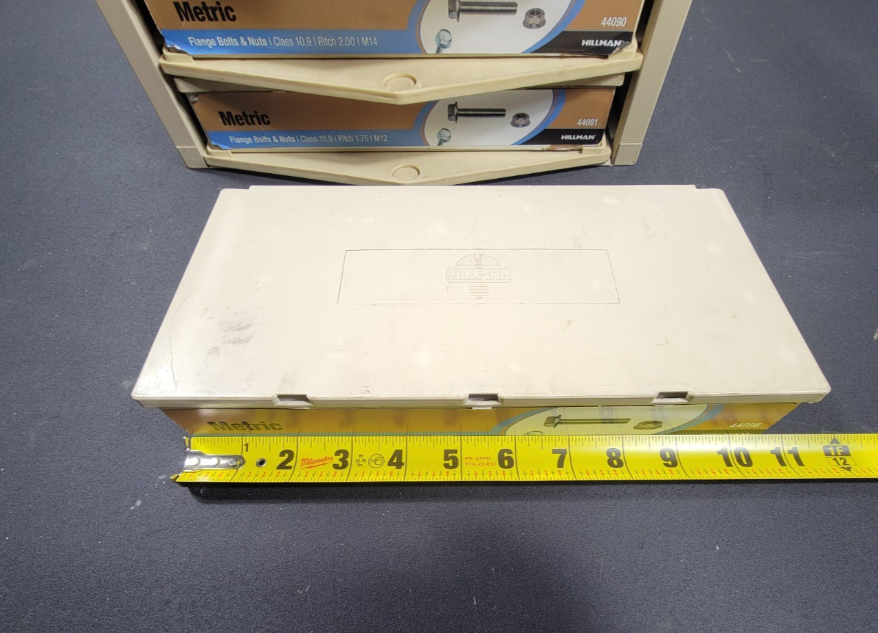 Hillman Hardware Storage Cabinet 5 Drawer Bins Steel Organizer Lego, Parts etc..