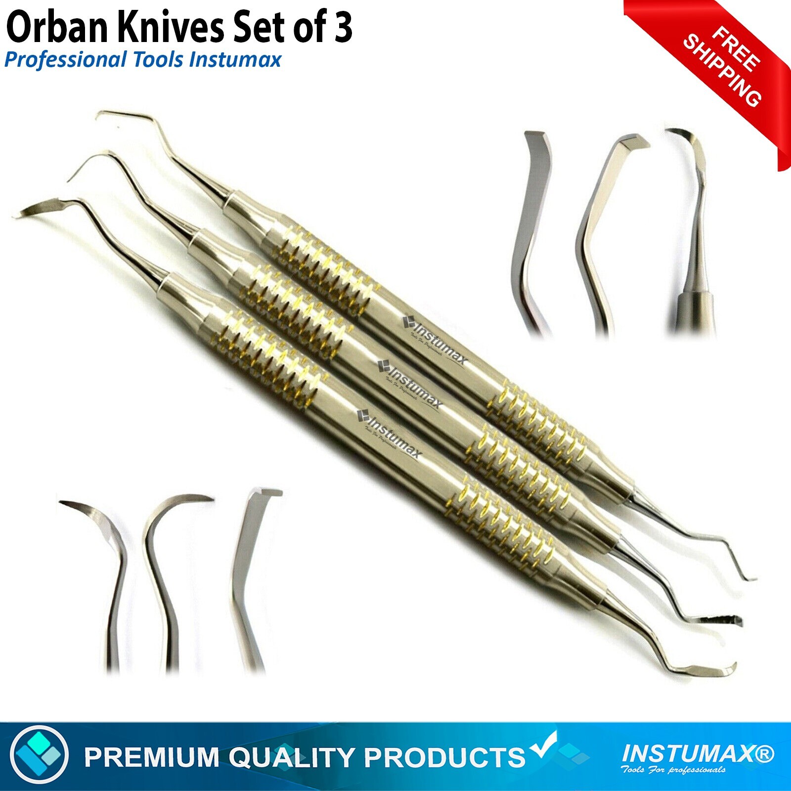 Dental Flap Tunneling Kit Periosteal Elevators Implant Oral Surgery Instruments