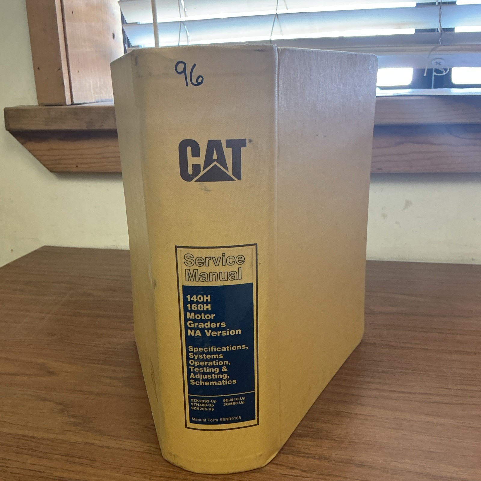 CAT 140H 160H Motor Grader Service Manual NA Version MPN SENR9165
