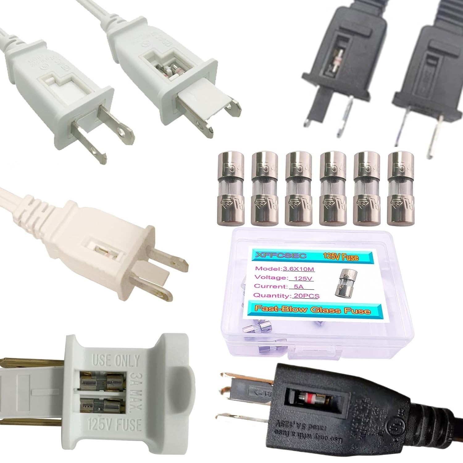 5 Amp Fuse, 125V Fast-Blow Mini Fuse – 5A Max for Fans, PCB, C9, C7, G40 Chri