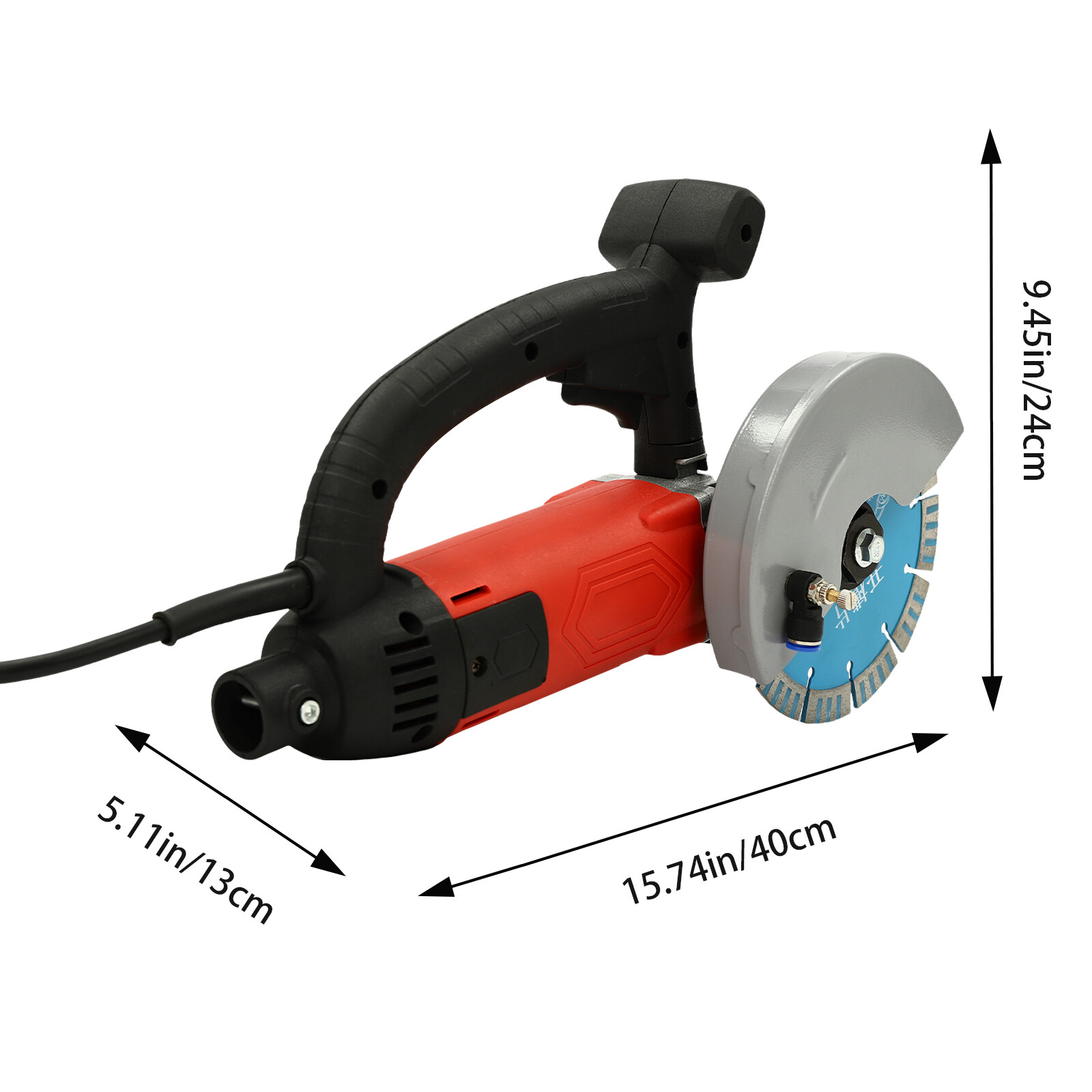 Concrete Cut off Saw Wet Dry Concrete Saw Cutter 3000W Corded Circular Saw
