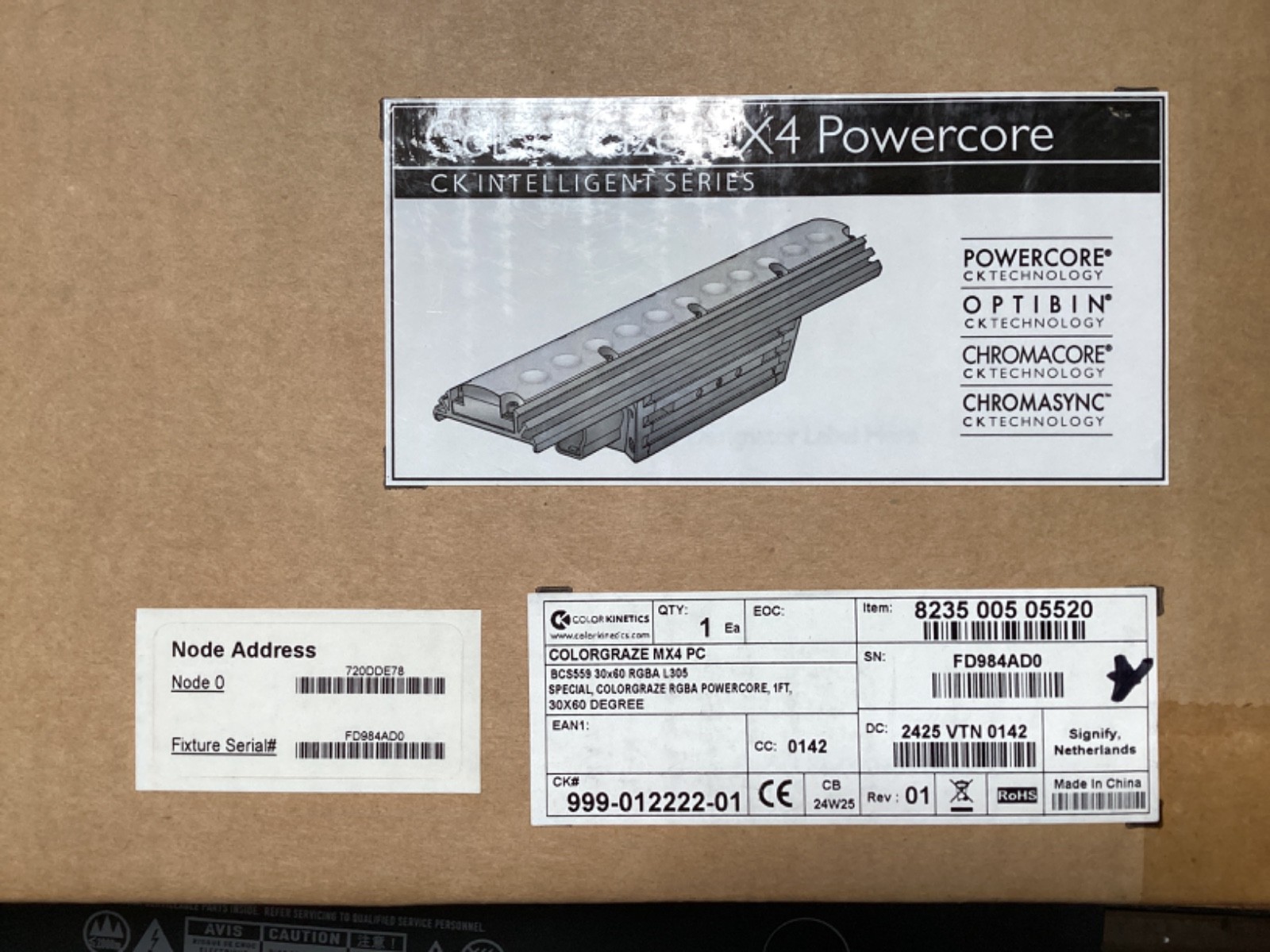 Philips 30X60 RGBA 1ft ColorGraze MX4 Powercore 999-012222-01 Color Kinetics