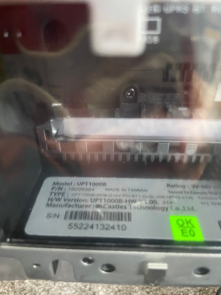 CASTLES TECHNOLOGY UPT1000B Linux Unattended Payment Terminal