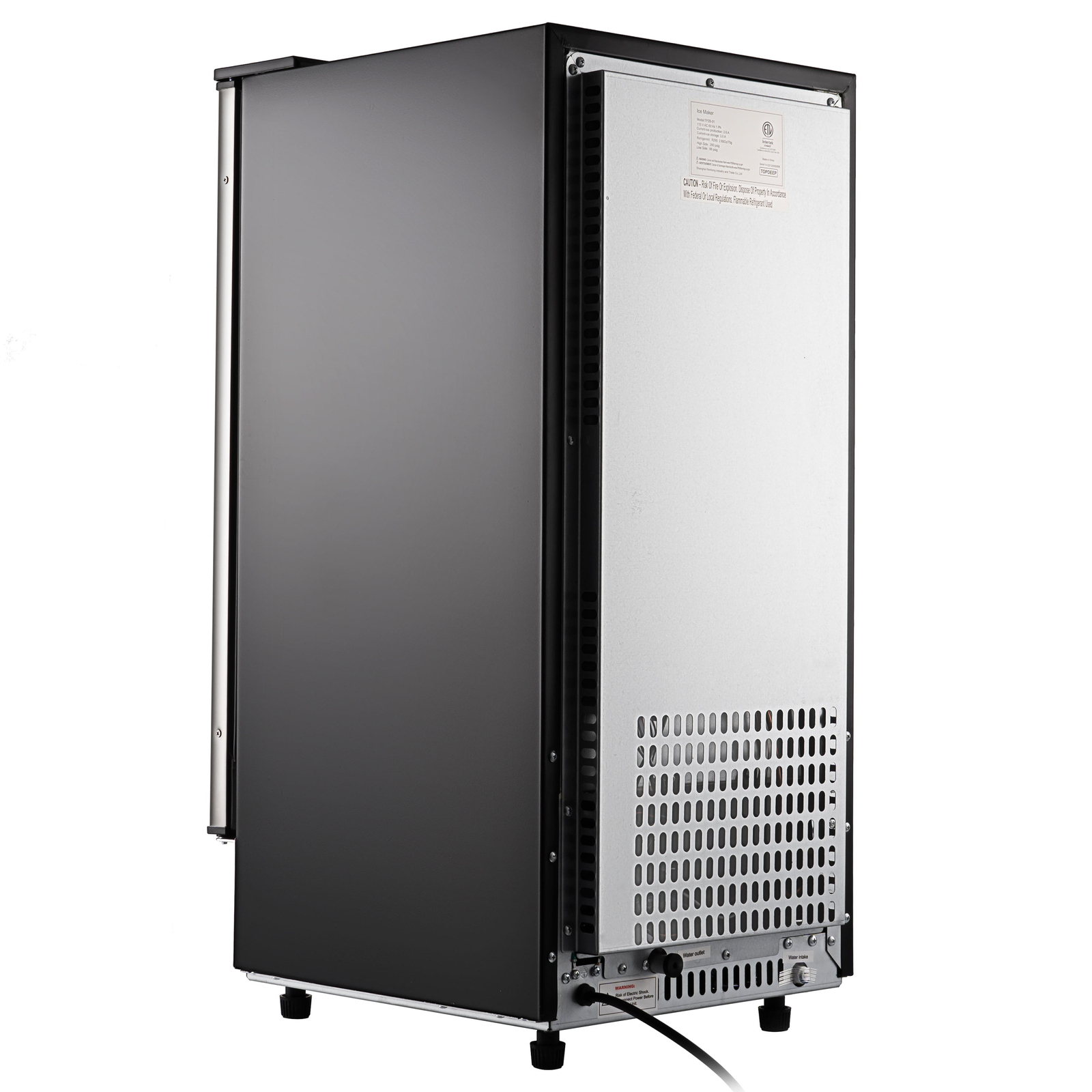 Commercial Undercounter Ice Maker Stainless Steel Freestanding Ice Cube Machine