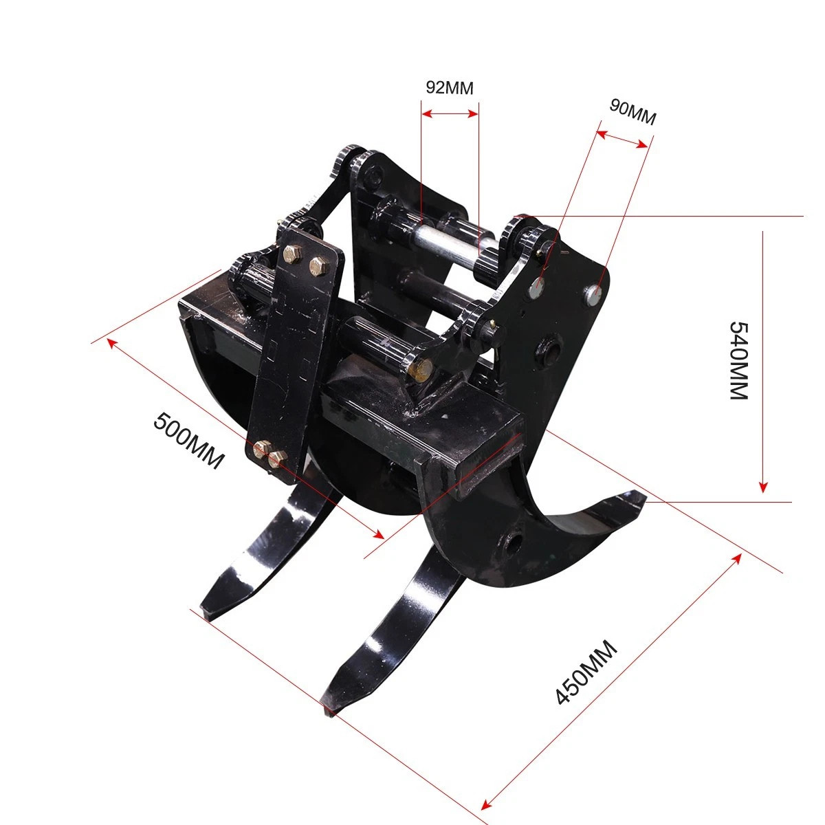 Mini Excavator Attachments 9-in-1 Set,Grapple Auger Mud Bucket Quick Change free