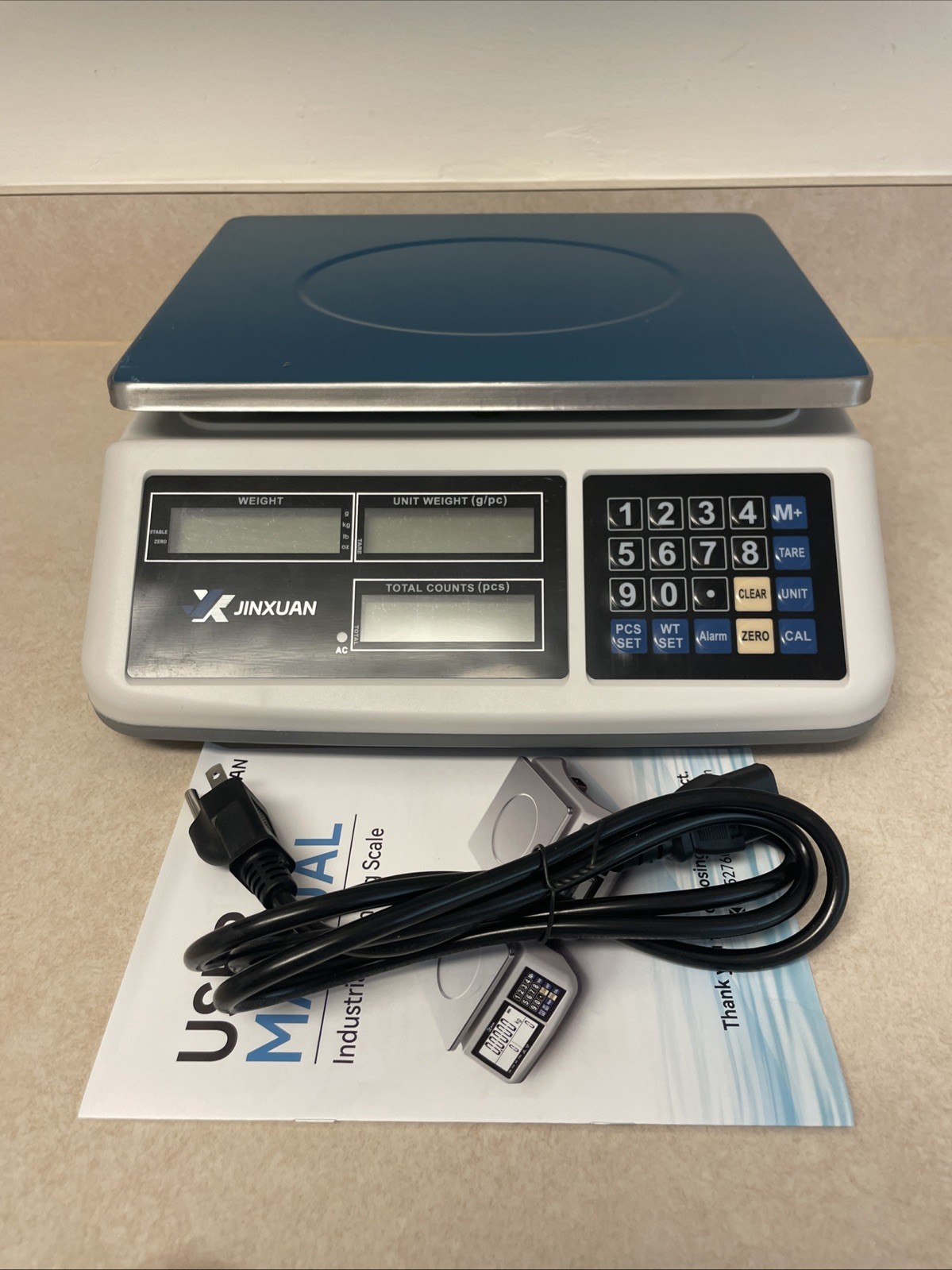 Industrial Counting Scale 30kg/66lb x 0.1g Precision Bench Counter Scale
