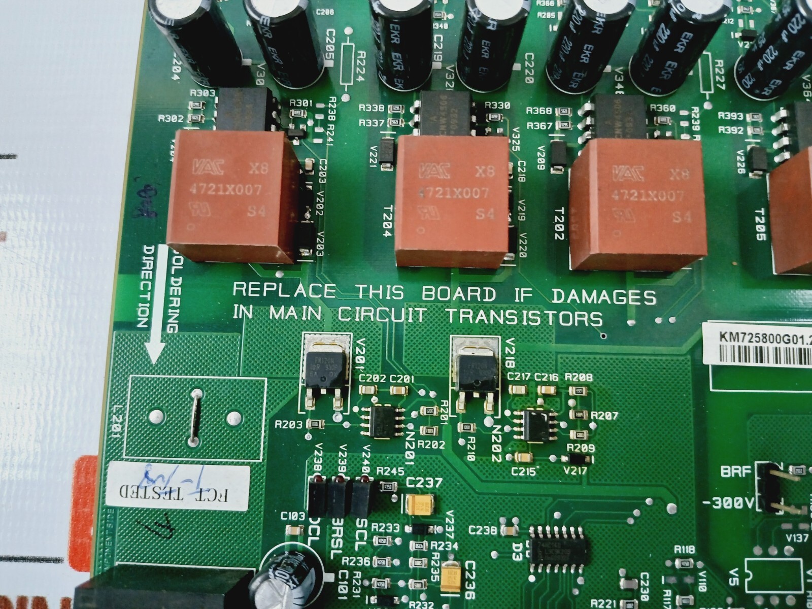 Kone KM725800G01 Inverter Board V3F25 725803 H01