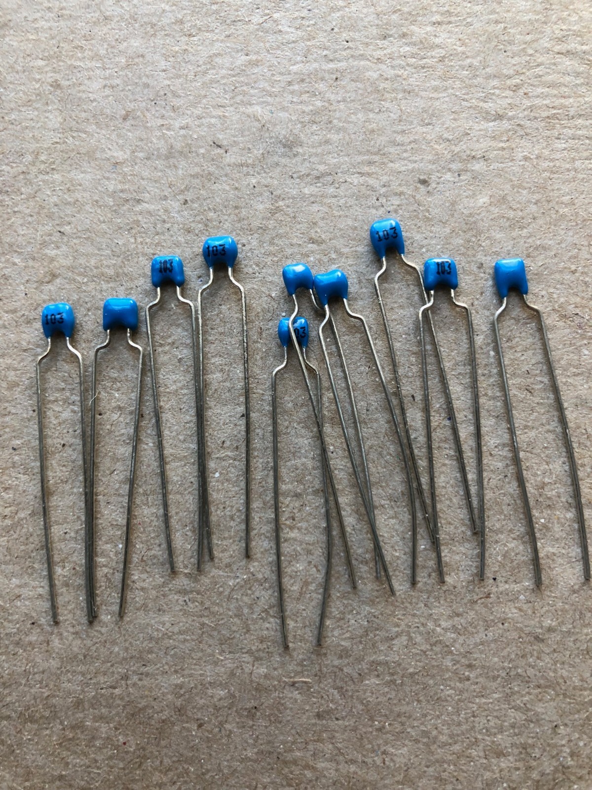 10 pcs 0.01uF 50V 10% X7R Ceramic Capacitor .01uF, 10 nF, 0.01 uF, 103