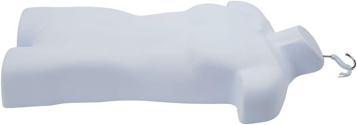 3 Clothing Display Torso Forms Fits S-L Hanging Male Mannequin White Hollow Back