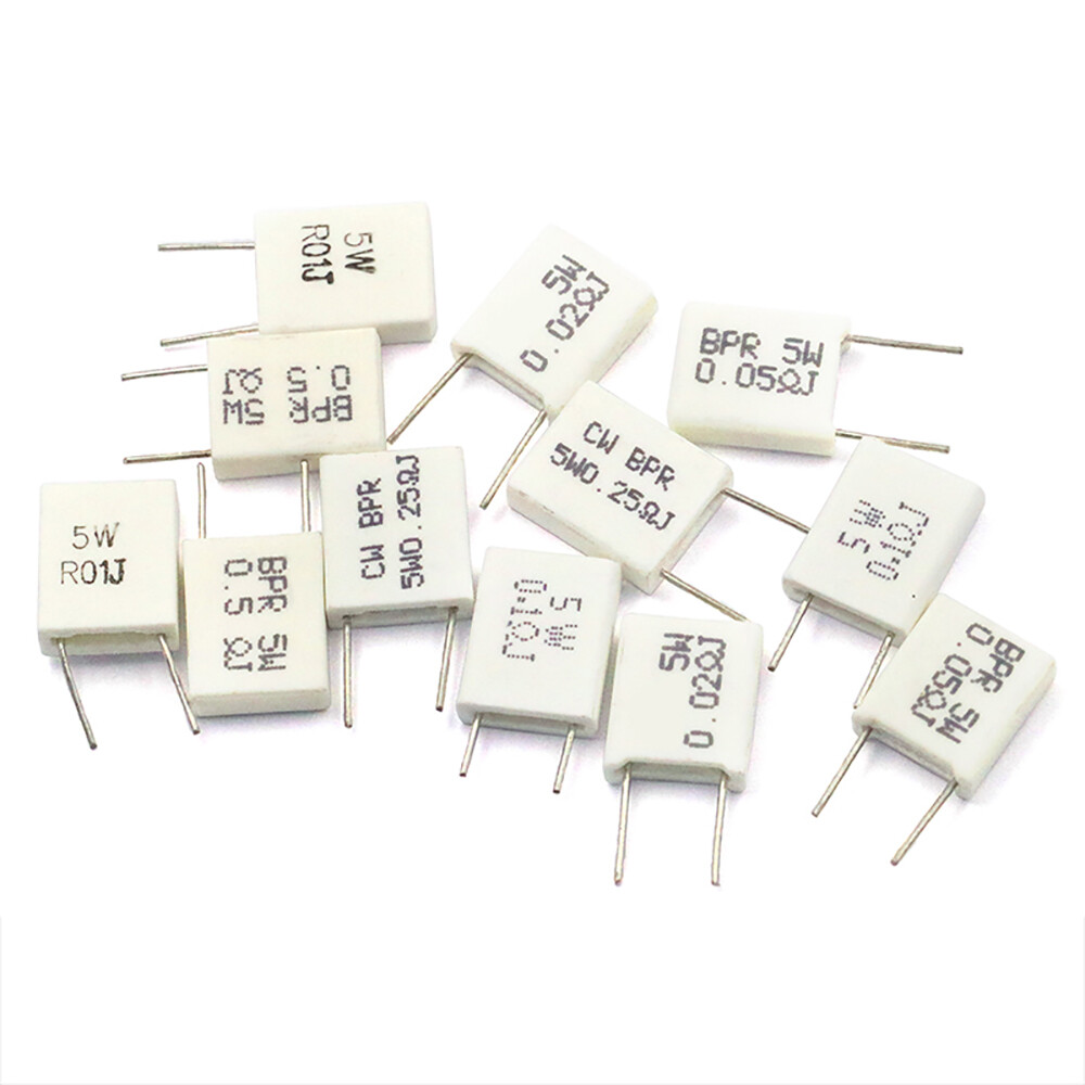 BPR56 5W 0.01R-0.5R Ω Wirewound Non-inductive Cement Resistor Ceramic horizontal
