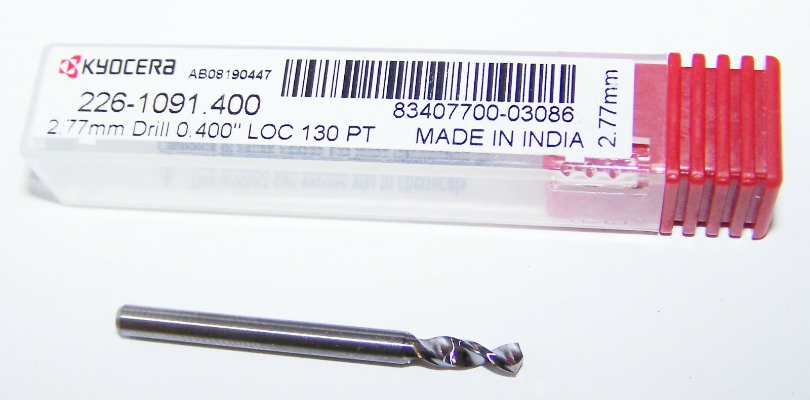 2.77mm (.1091″) SOLID CARBIDE DRILL KYOCERA 226-1091.400