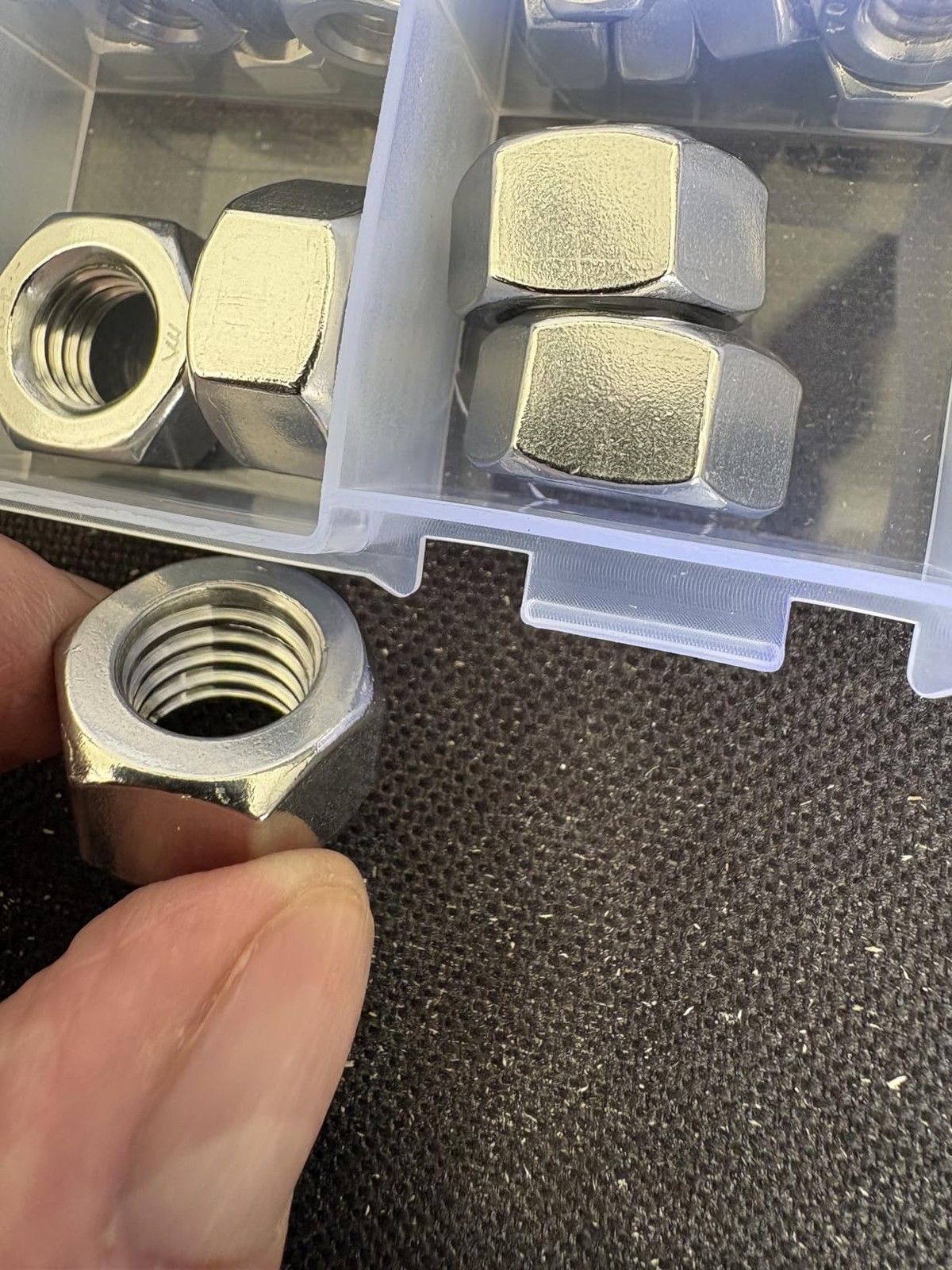 340Pcs SAE Hex Nuts Assortment Kit Stainless Steel Hardware Nuts 11 Sizes
