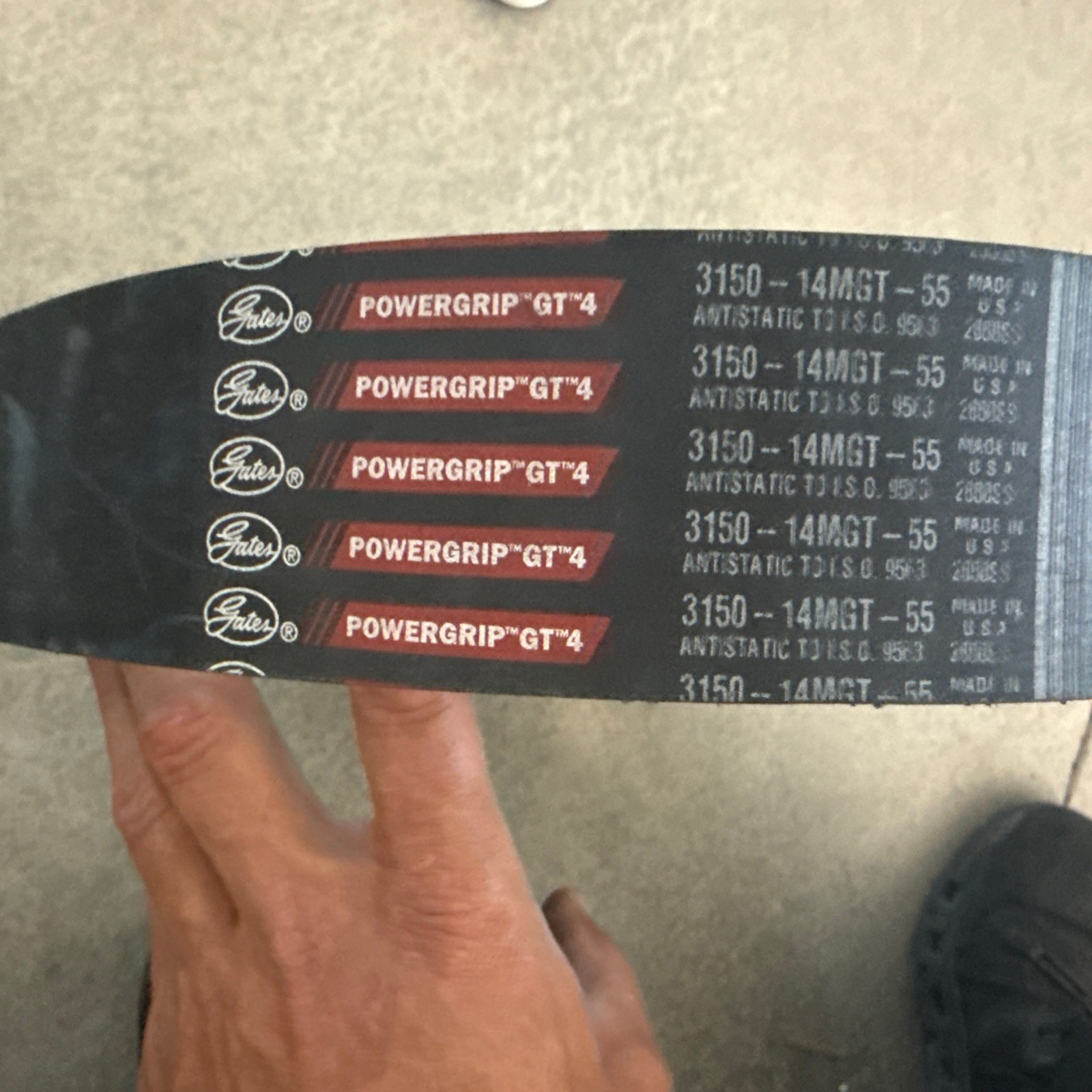 Gates PowerGrip GT 4 3150-14MGT-55 Timing Belt 55 mm Wide USA NEW
