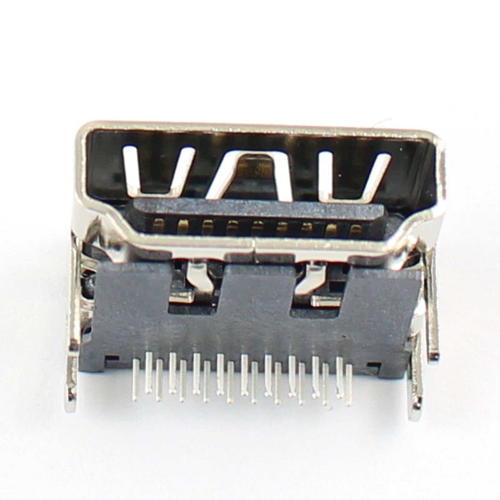 2Pcs New HDMI 19 Pin Female Right DIP PCB Socket Connector 4 Legs