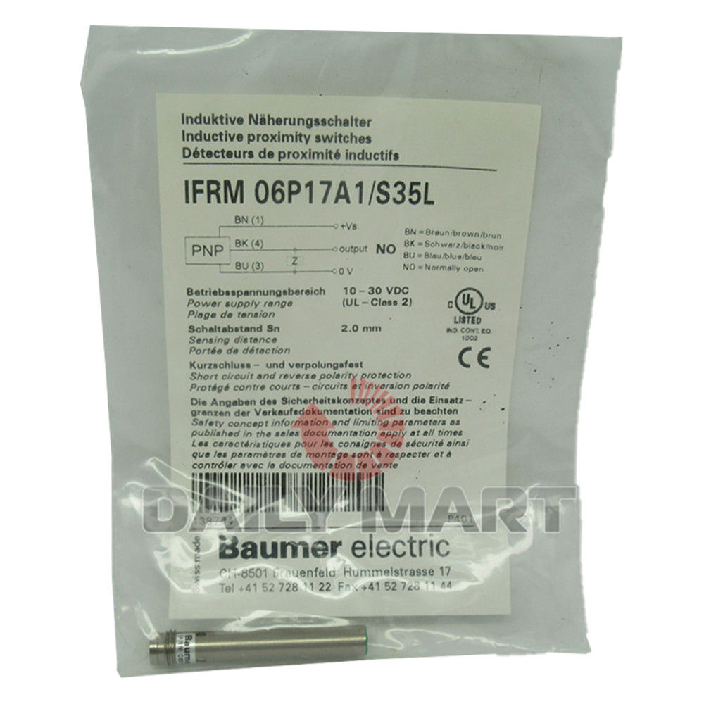 New In Box BAUMER IFRM 06P17A1/S35L Proximity Switch Sensor