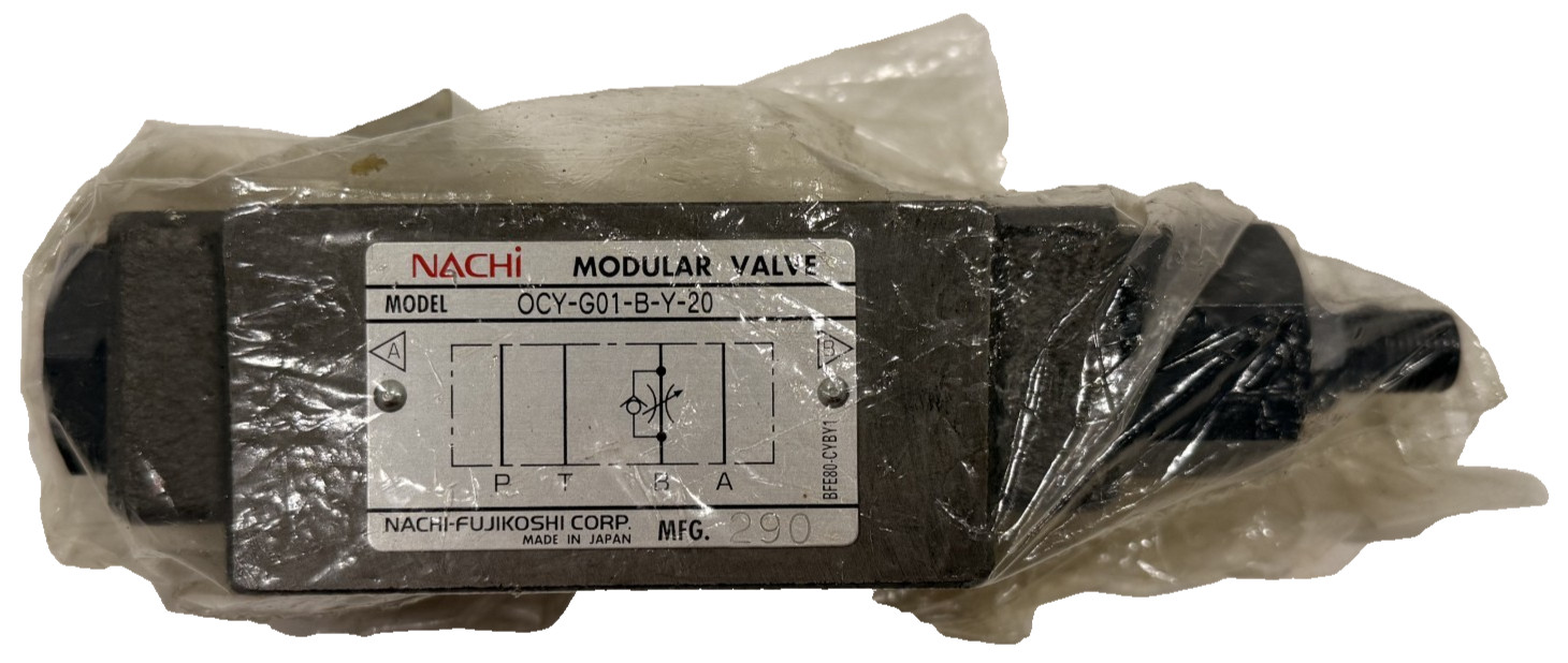 NEW NACHI OCY-G01-B-Y-20 FLOW REGULATOR MODULAR HYDRAULIC VALVE OCYG01BY20