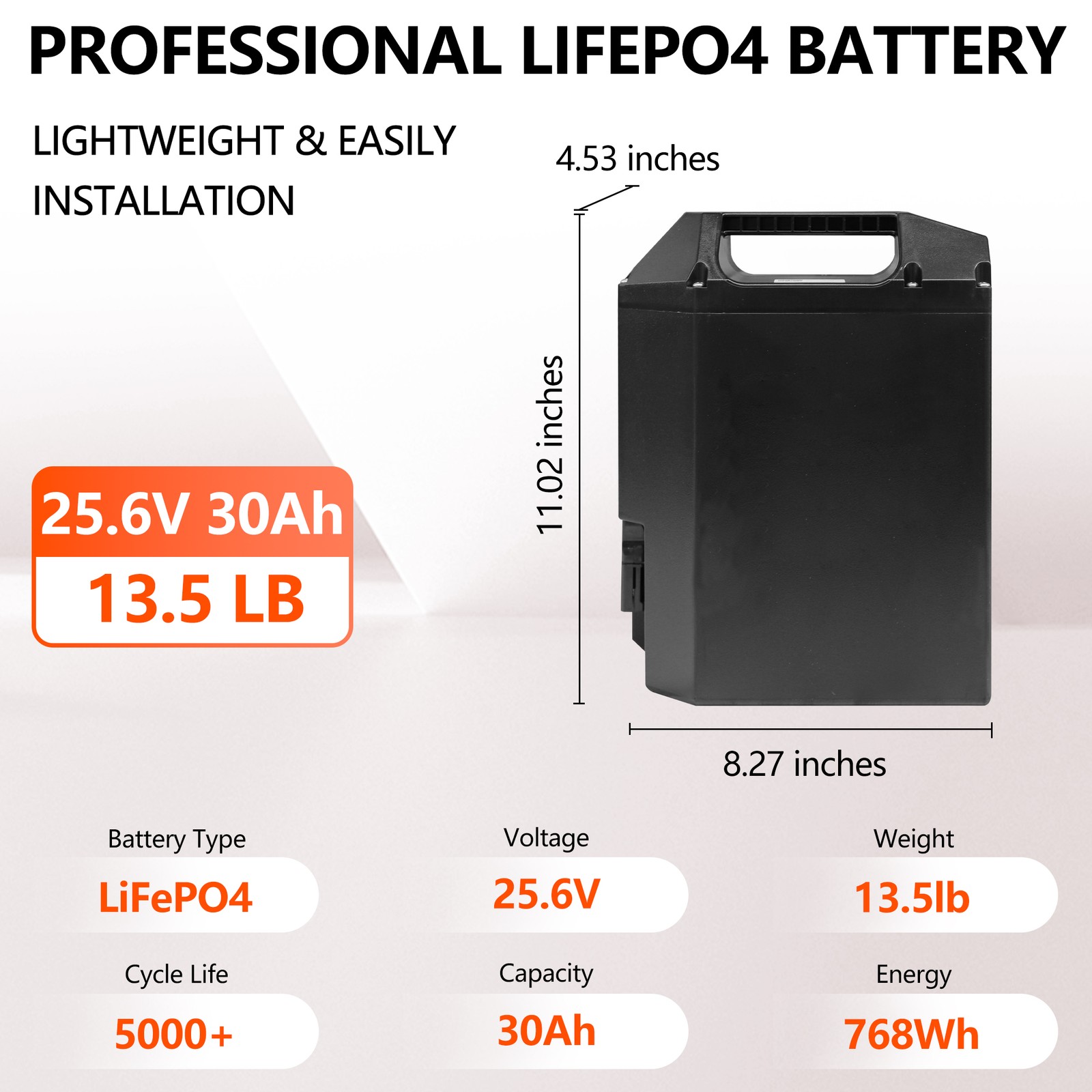 25.6V 30Ah Lithium Battery for Hangcha CBD15AMJ-SI, CBD20AMA-SI Pallet Truck