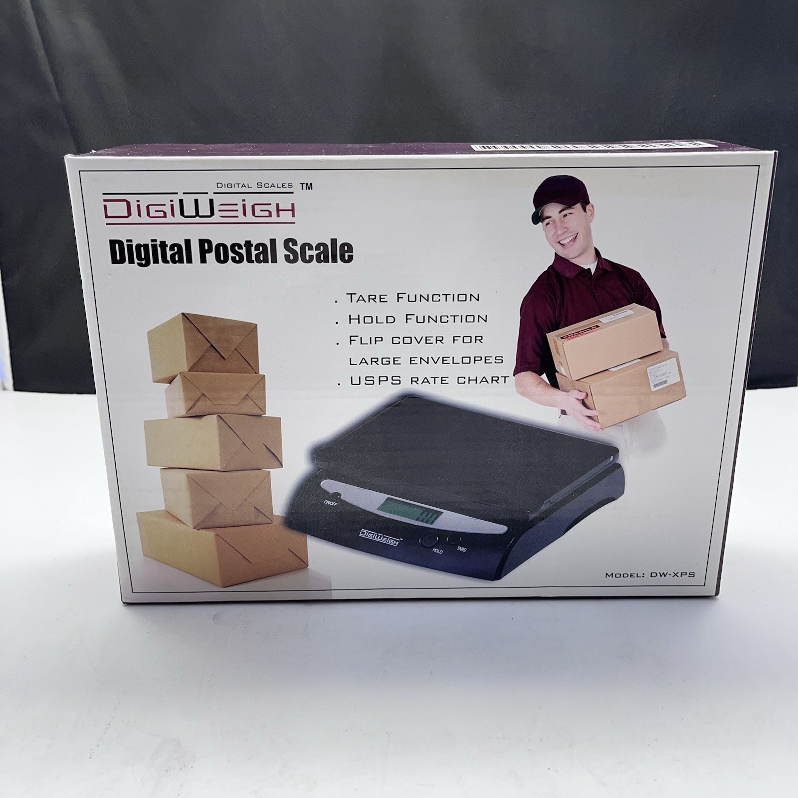 DW-XPS 5 Lbs Digital Postal Scale With AC Adapter B3