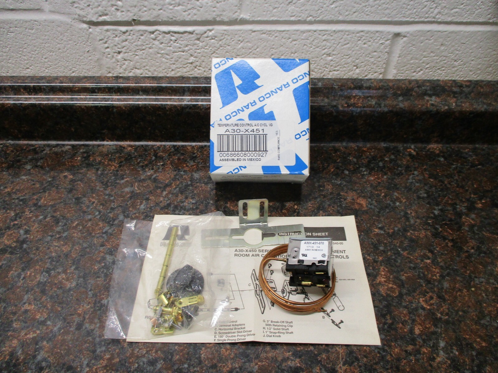 Ranco A30X-451-070 Adaptable room A/C Control A30-X451 NOS FREE SHIPPING