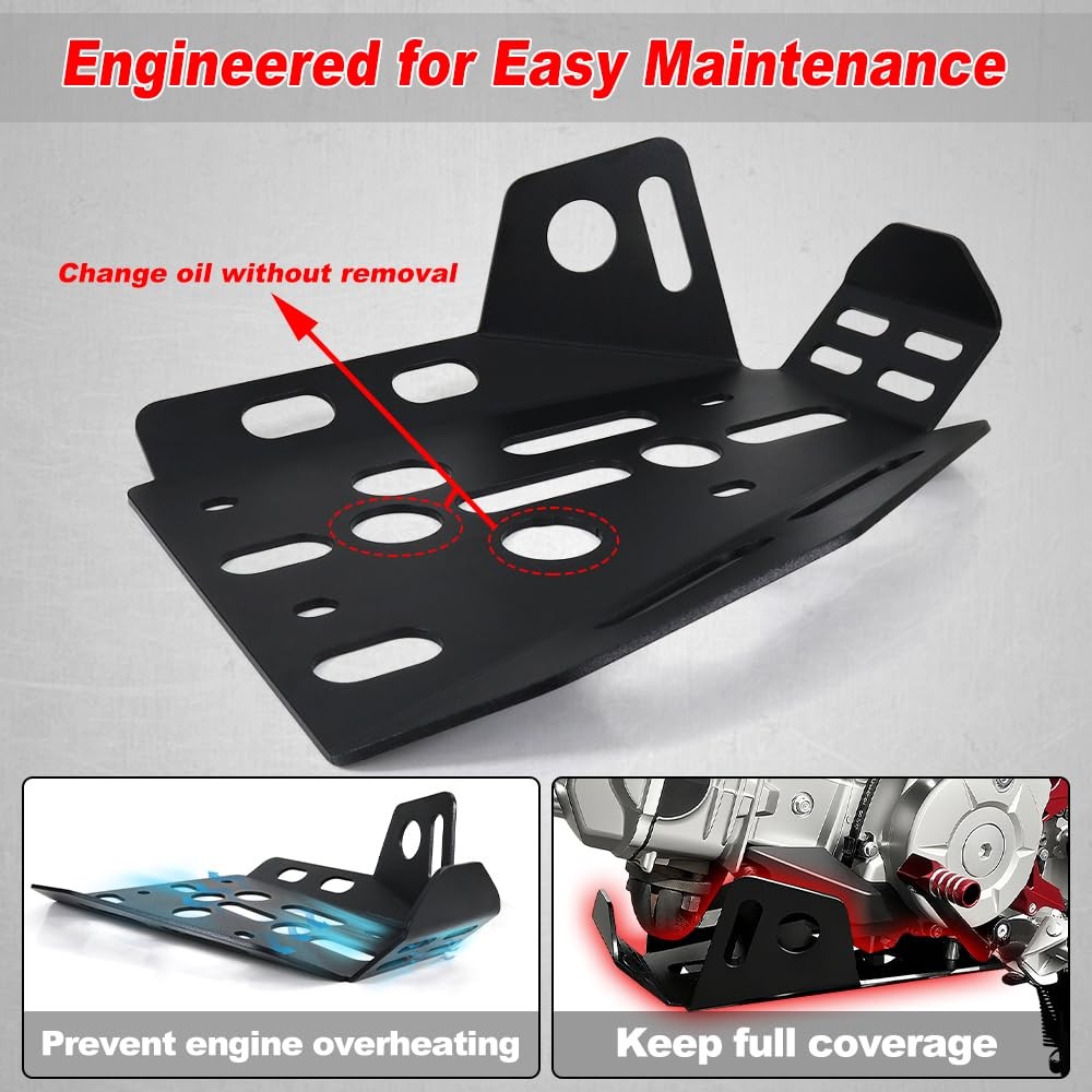 4mm Skid Bash Plate Fit for 2026 2025 CRF110F Skid Plate Fit for 2013-2025 CR…