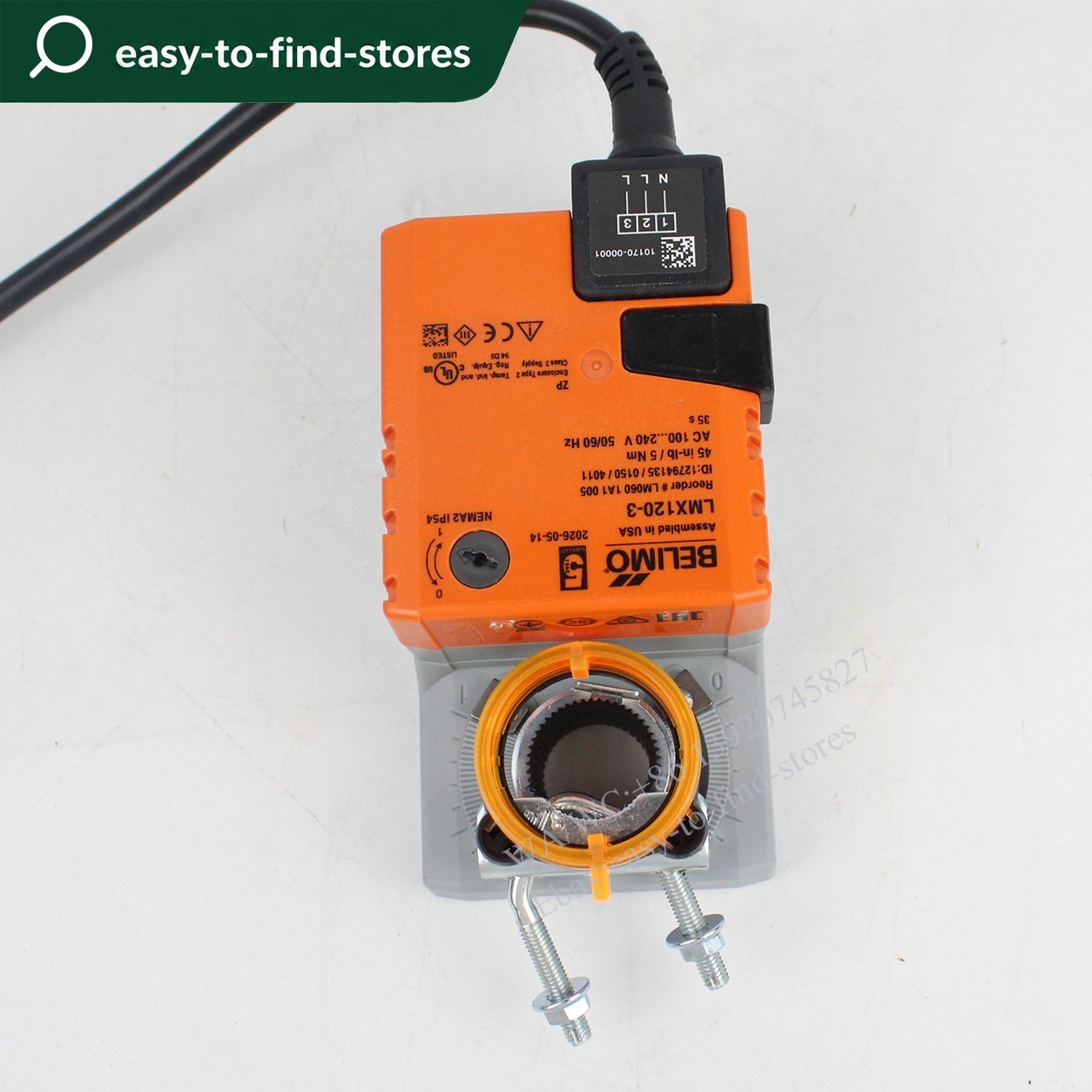 Belimo LMX120-3 Damper Actuator 100-240V 5Nm HVAC On Off Control 45in-lb