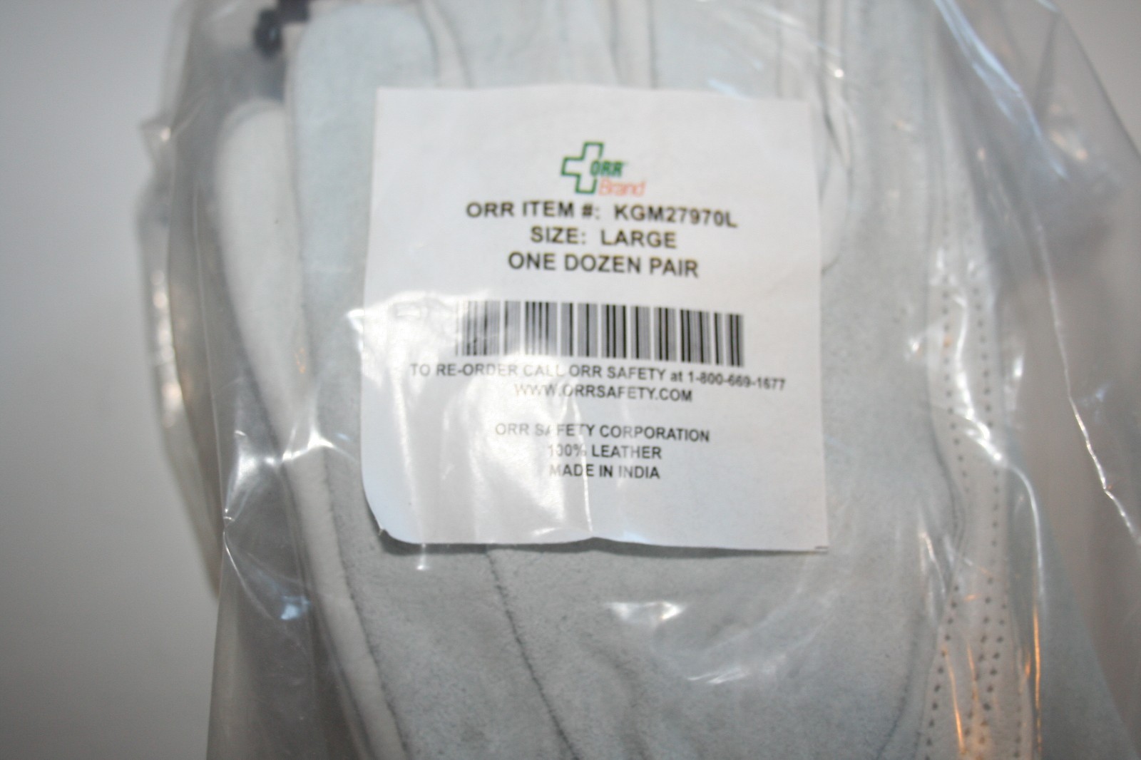 12 Pair Cowhide Soft Leather Drivers Gloves – Large ORR SAFETY CORP #KGM27970L