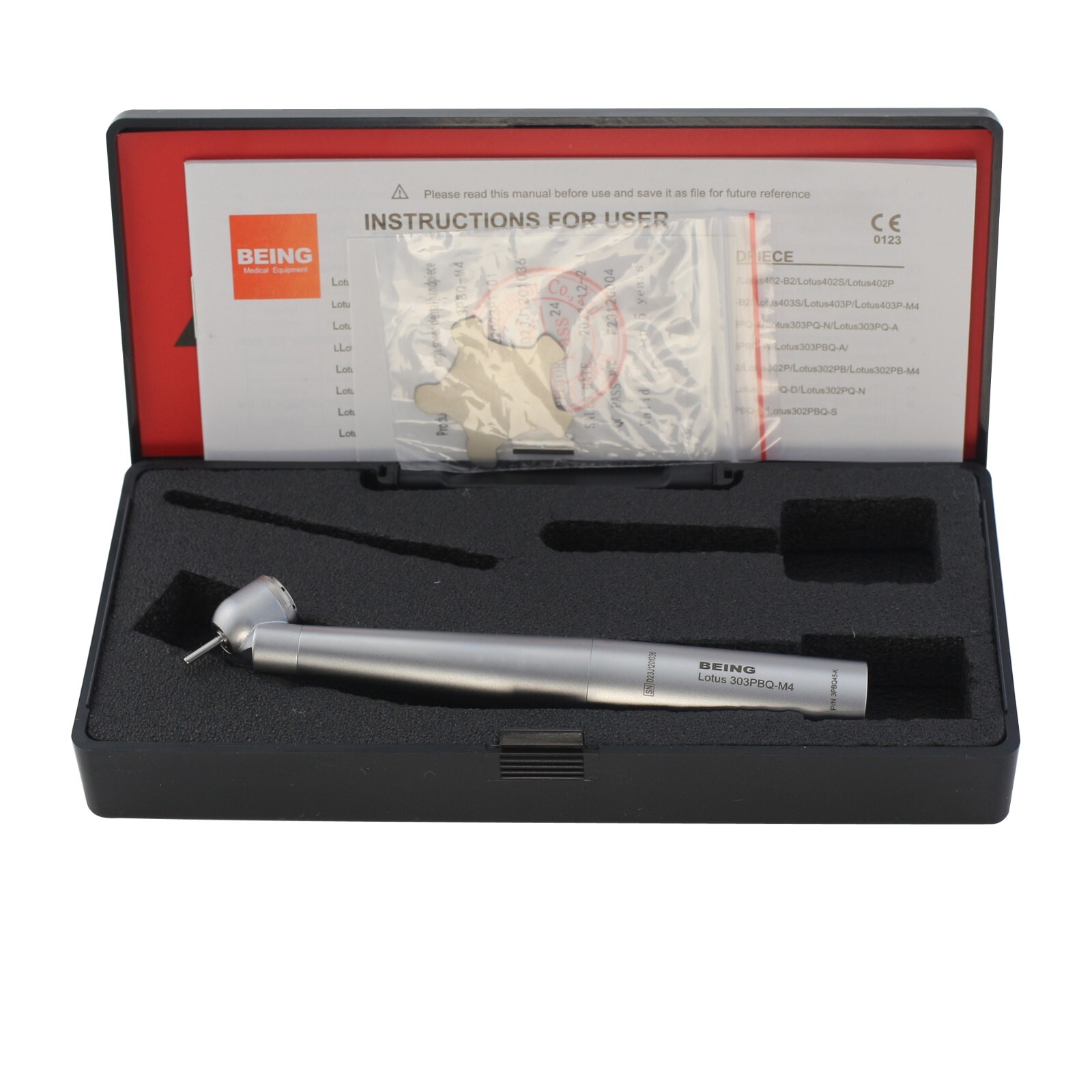 Dental 45 Degree Surgical High Speed Handpiece Fiber Optic KaVo NSK LED Coupler