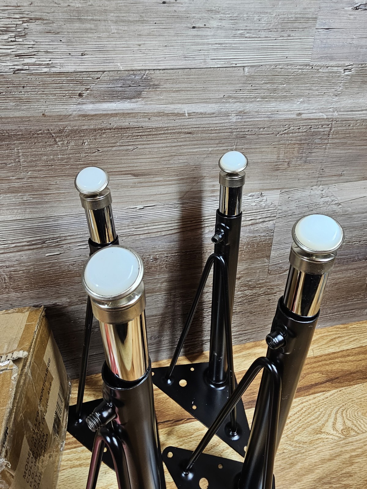 Black Tapered Metal Table Legs XU-LEG-SHORT-GG