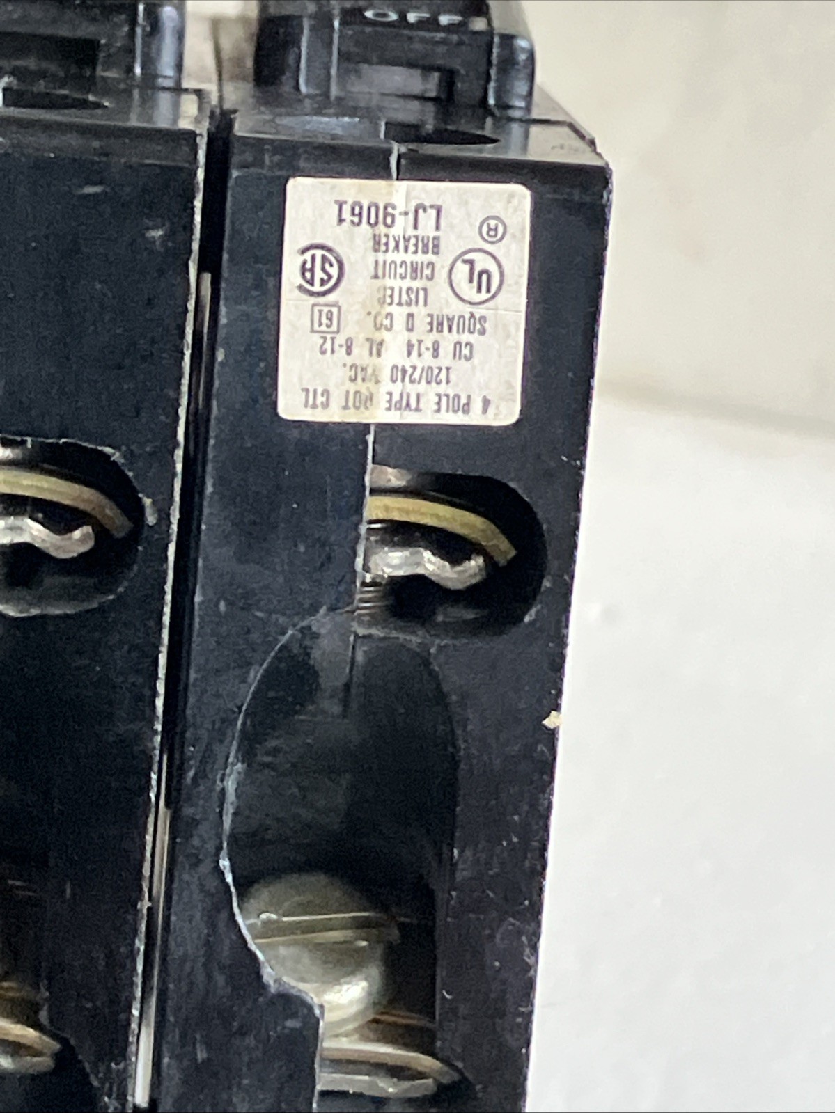 Square D QOT22020 20A 240V (2) 2P Piggyback Quad Tandem Quadplex CTL Hook -New!