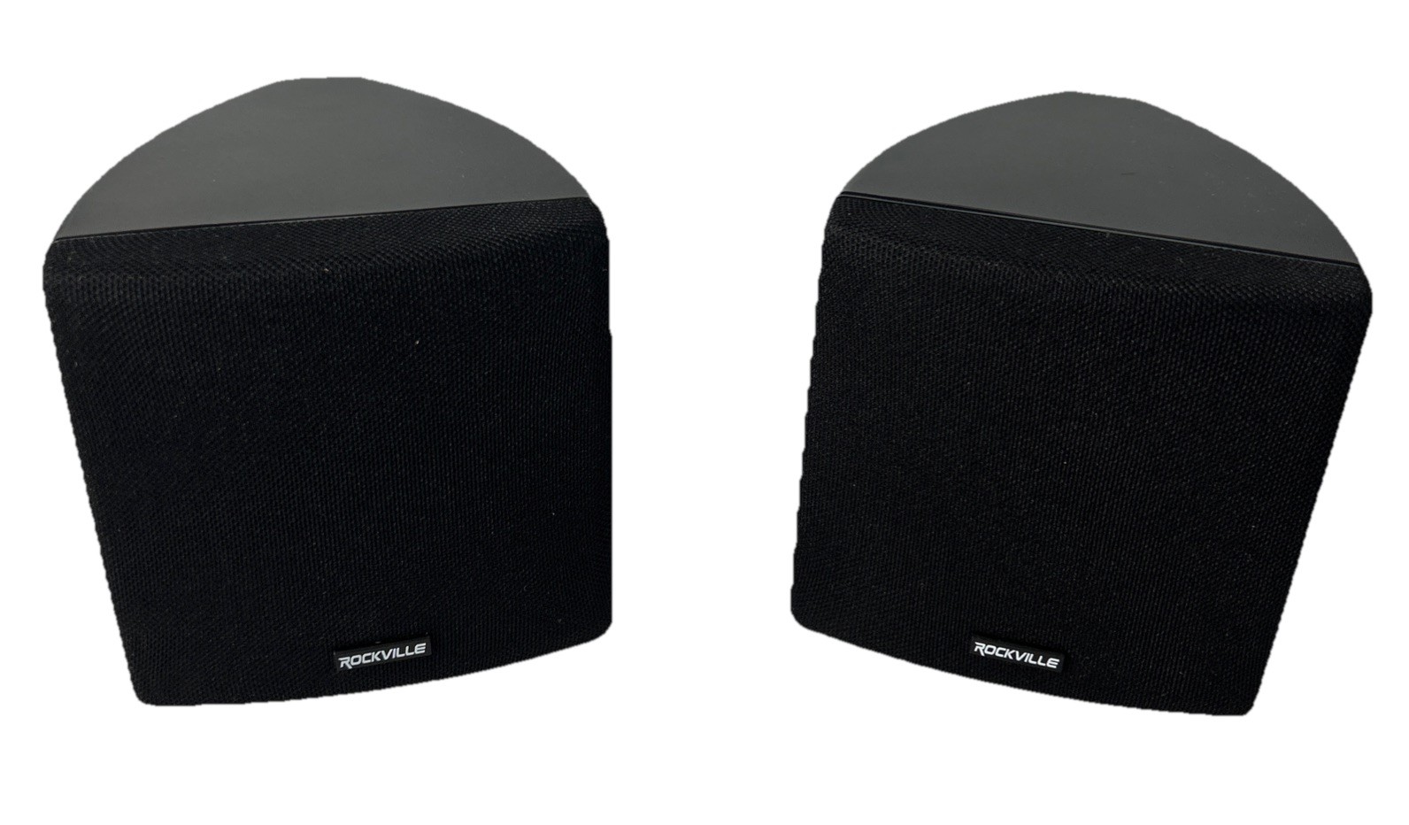 Cube by Rockville Pair of 3.5″ Black Commerical 70v Swivel Wall Mount Speakers