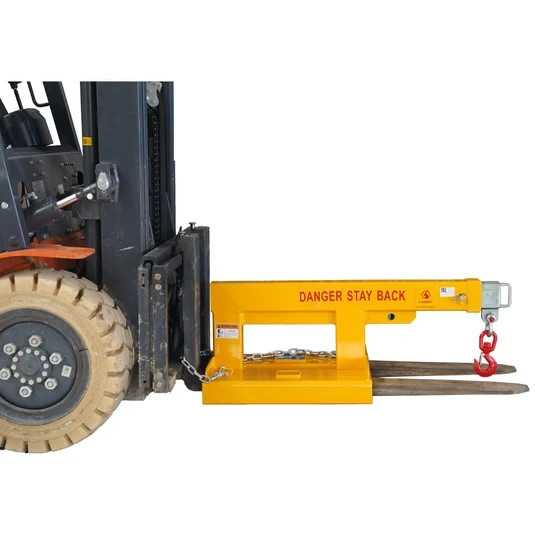 5500 lb Forklift Jib Boom Crane–78″ Extended Reach, Heavy Duty for Pallet Forks