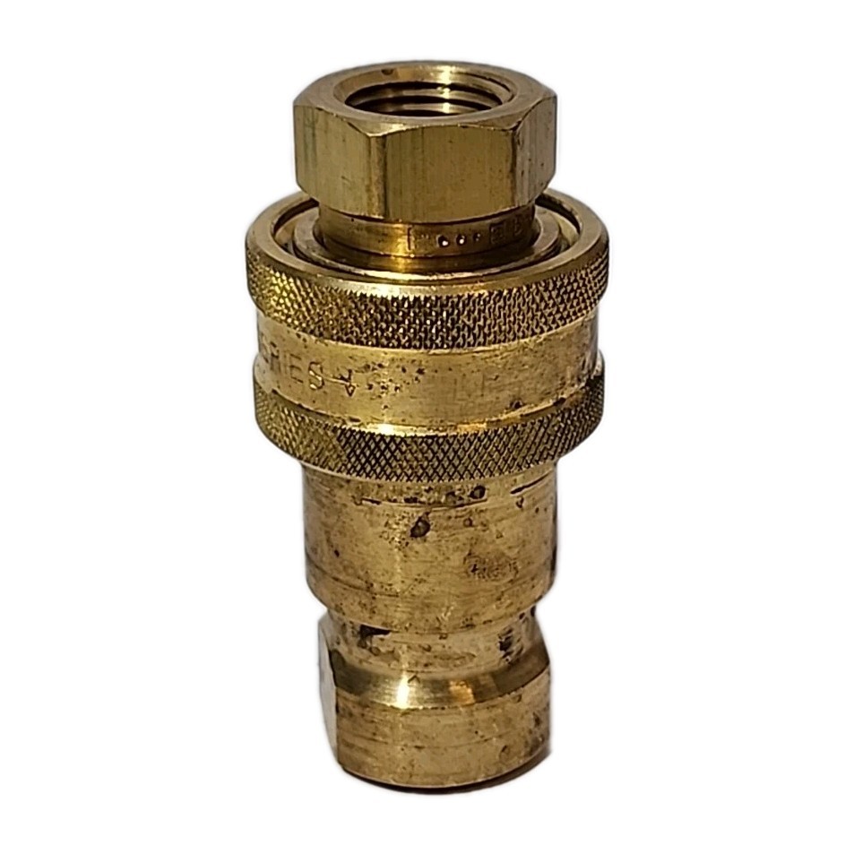 Parker BH4-60 & BH4-61 Brass Hydraulic Quick Connect Set 1/2″ ISO 7241-1 B Serie