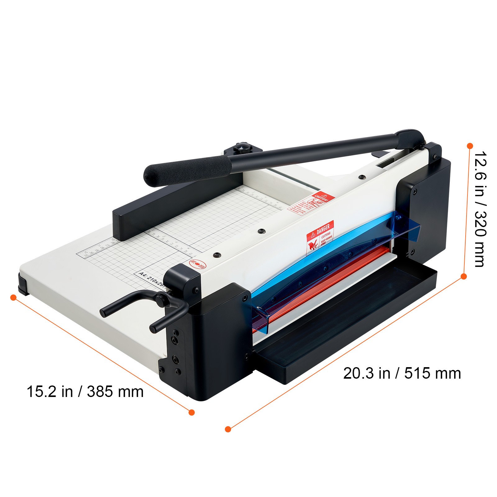 Paper Cutter 12″ A4 Guillotine Paper Trimmer 400 Sheet Capacity Metal Base