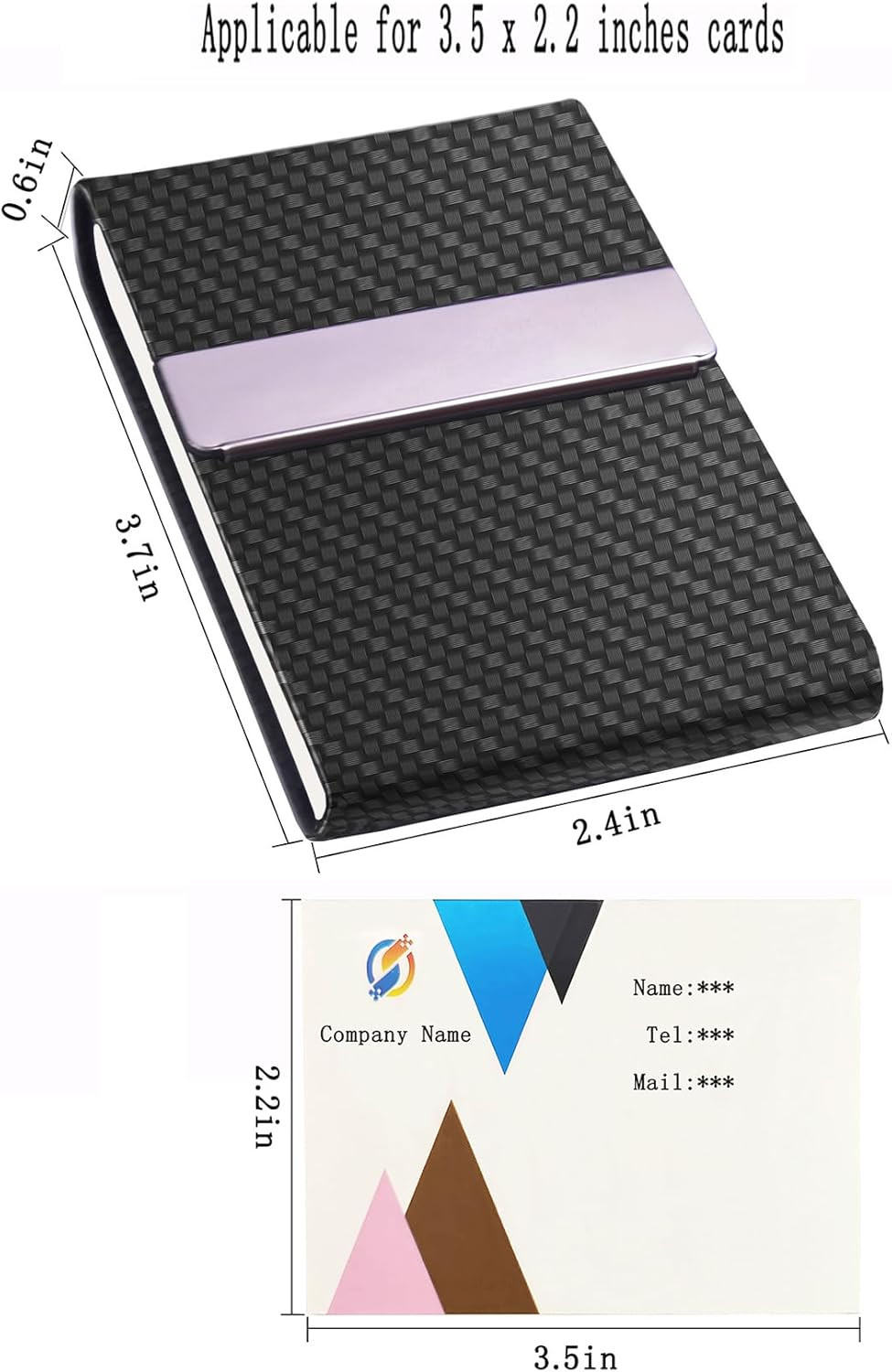 Business Card Holder with Ultra Slim Design,Business Card Case with Premium PU L
